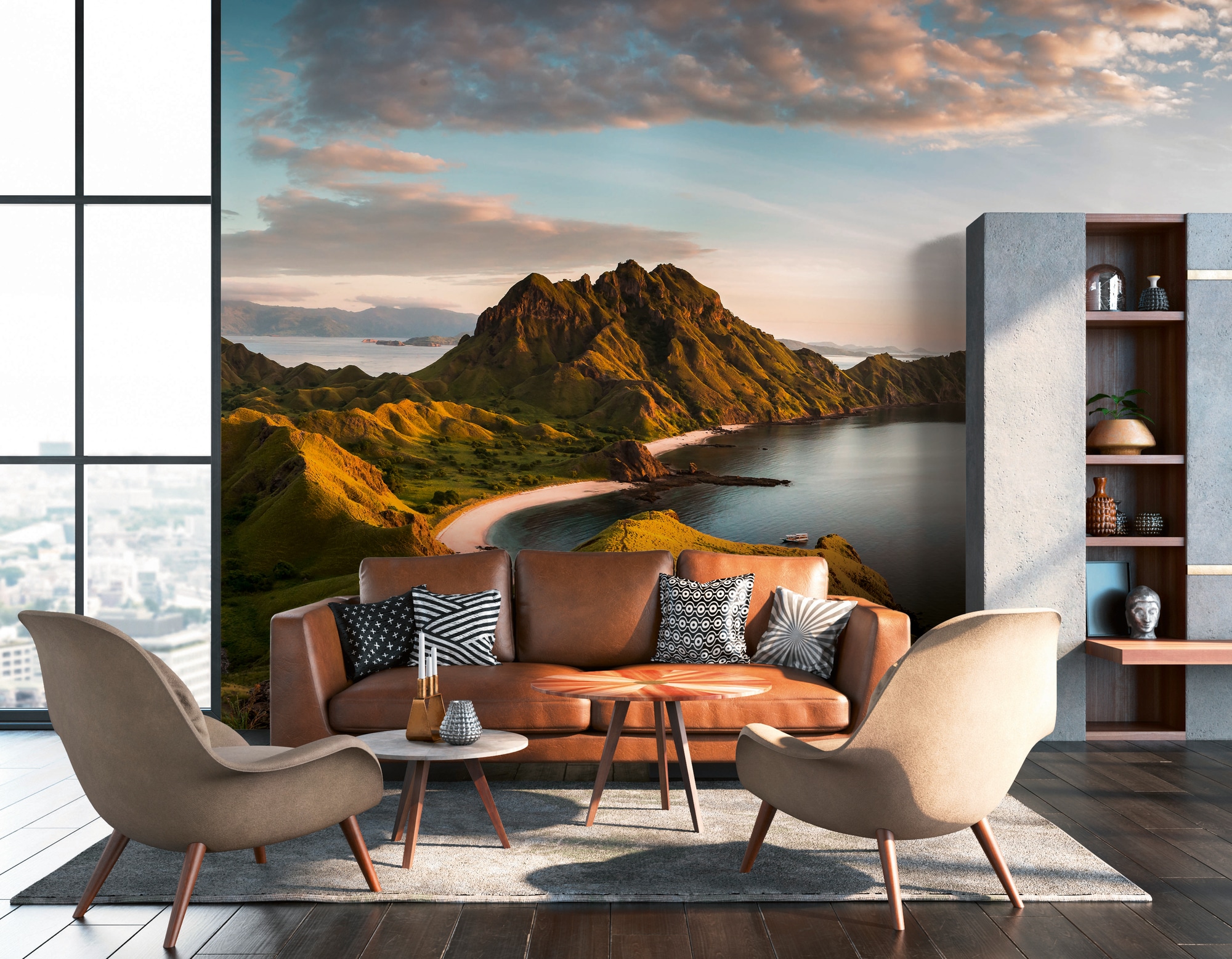 A.S. Création Vliestapete »Landschaftstapete Tropeninsel Grün Braun« matt s günstig online kaufen