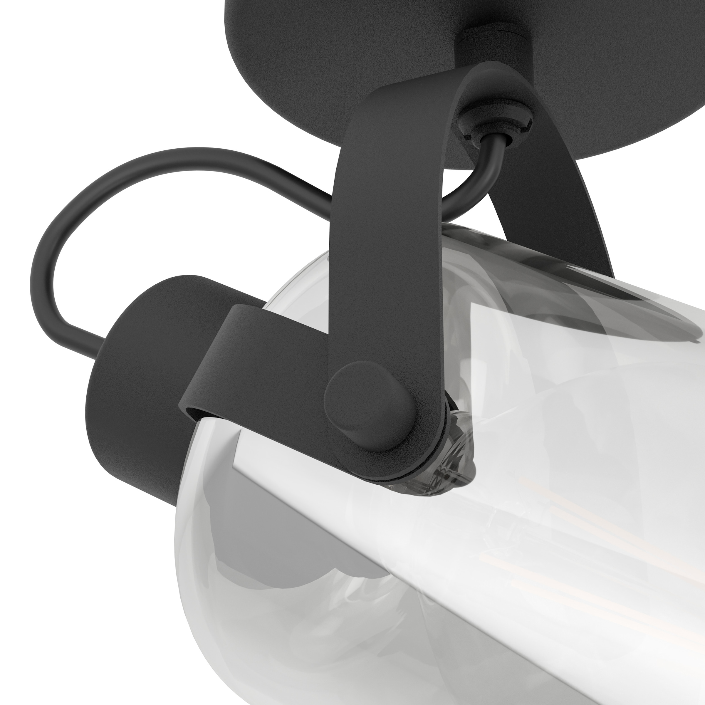 EGLO Deckenspot »BERREGAS Spotlampe - Stahl - E27 - 1X28W - IP20« E27 1 Stk. Wandleuchte, Wandspot, schwenkbar, Strahler, Ø11 cm