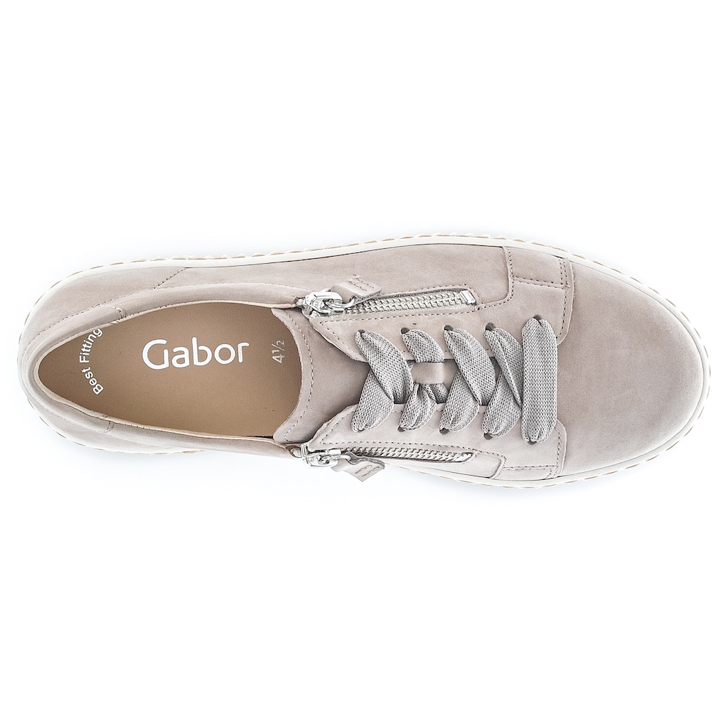Gabor Sneaker, mit Best Fitting-Ausstattung, Freizeitschuh, Halbschuh, Schnürschuh