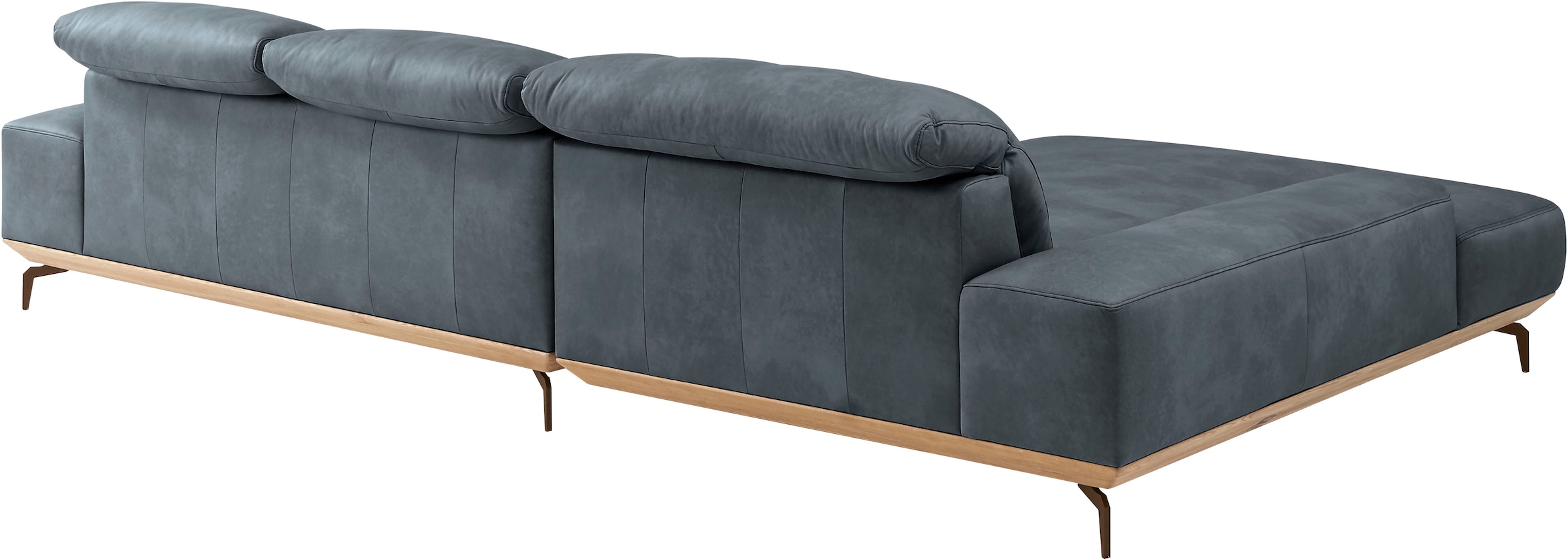 Musterring Wohnlandschaft »MR 2490«, Bronze-Fuß, Sitzhöhe 48cm, wahlweise mit Funktionen, Maße 342 x 207 cm