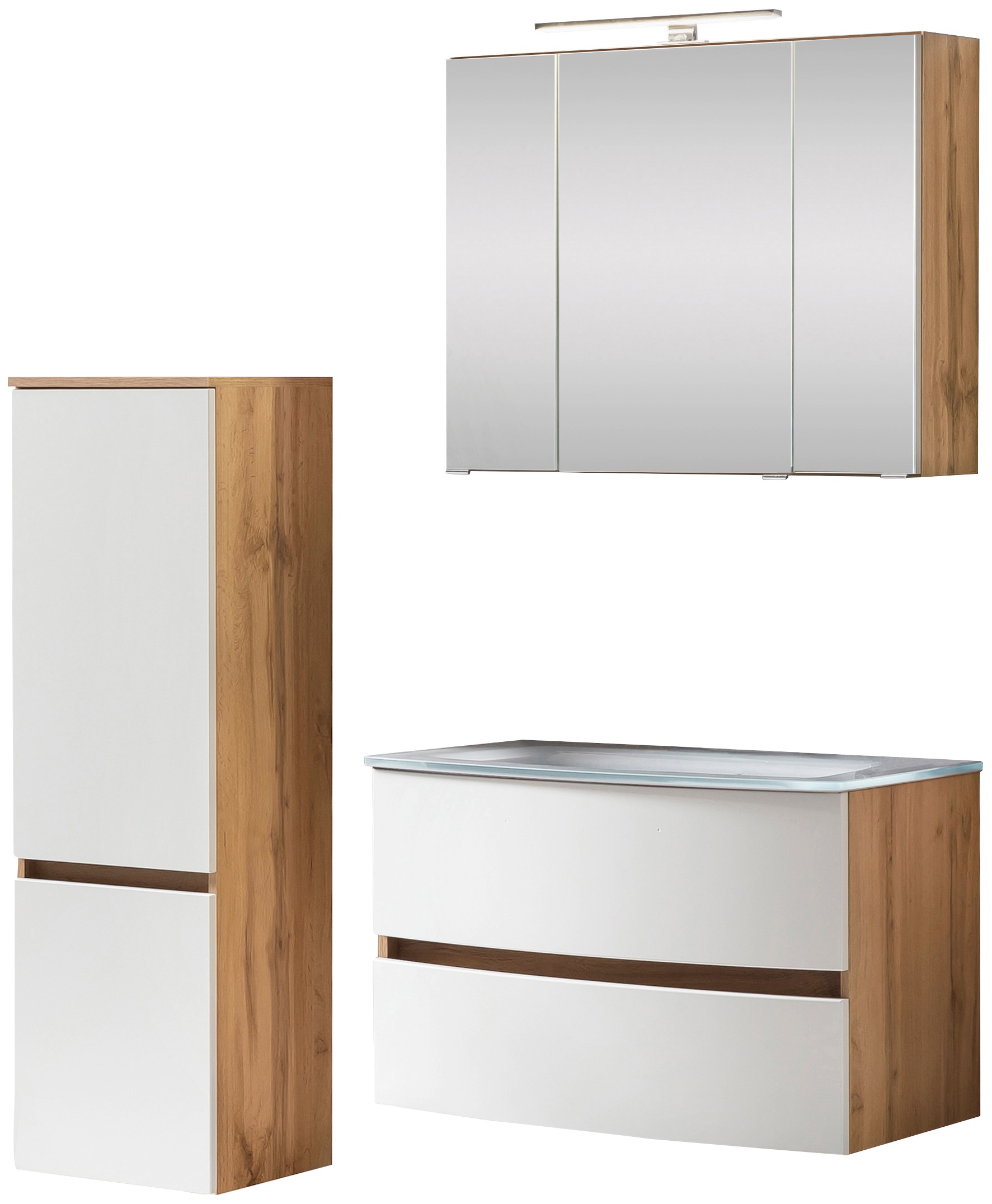 welltime Badezimmer-Set »Kaunas« Set, 3 Stk. tlg. günstig online kaufen