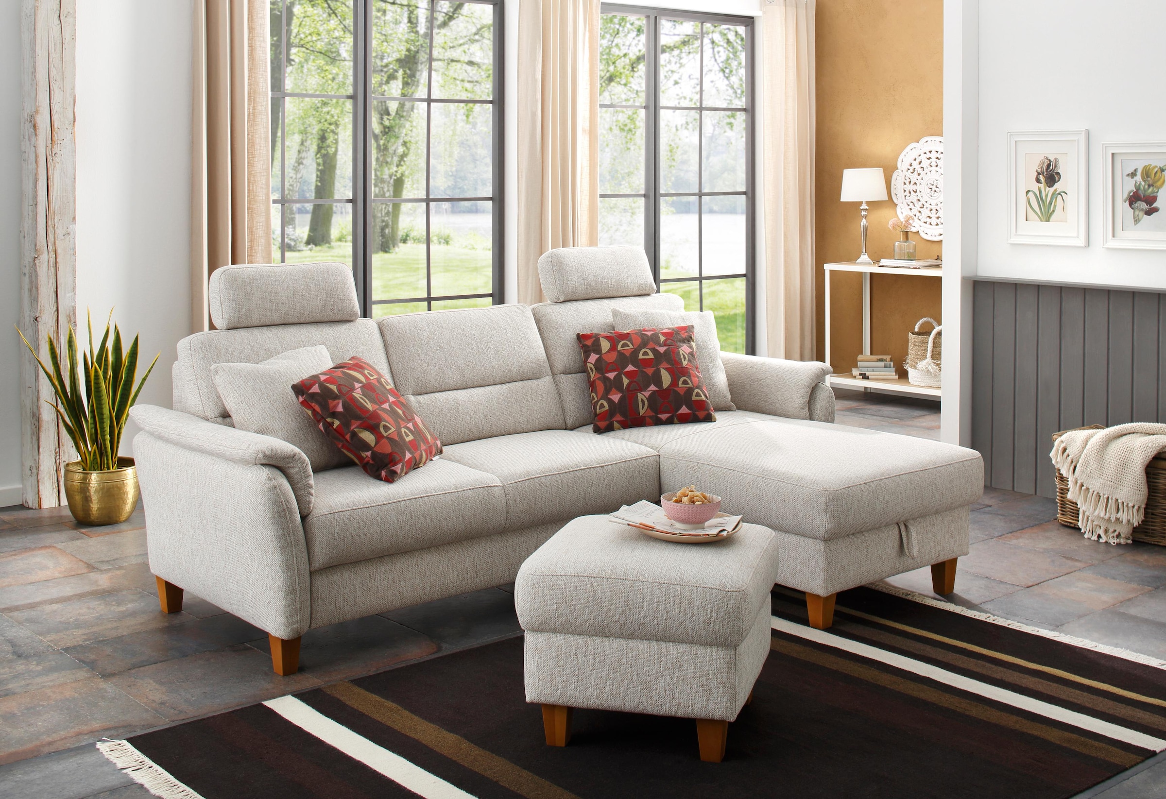 Home affaire Ecksofa »Palmera L-Form, B: 244 cm - OTTO. Verlässliche Qualit günstig online kaufen