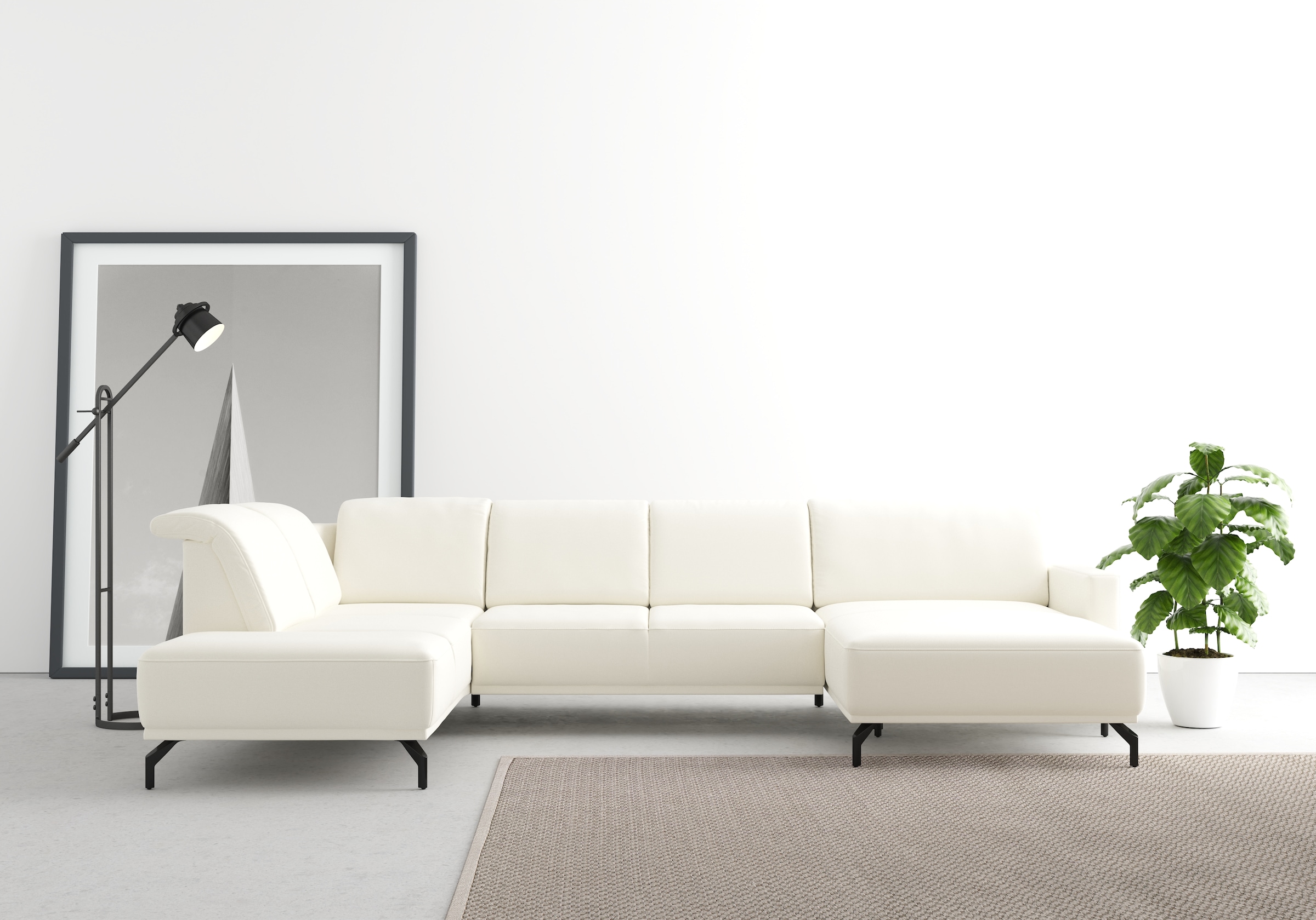 sit&more Wohnlandschaft »Bailando U-Form« wahlweise mit Kopfteilverstellung günstig online kaufen