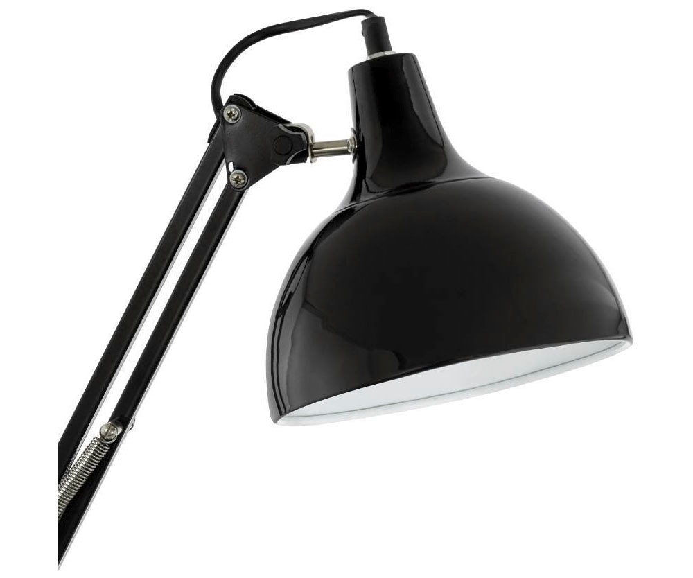EGLO Tischleuchte »BORGILLIO«, 1 flammig, Leuchtmittel E27 | ohne Leuchtmittel, Vintage Schreibtischlampe aus Stahl, E27, inkl. Schalter