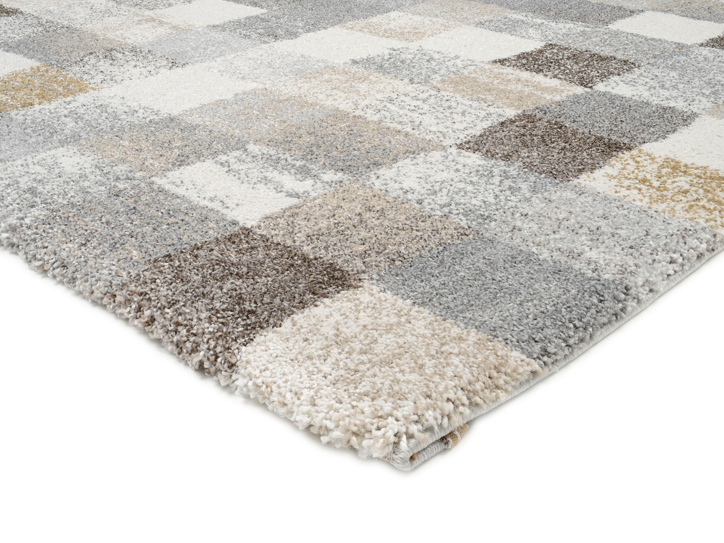 OCI DIE TEPPICHMARKE Teppich »NEW VILLA SQUARES«, quadratisch, 20 mm Höhe, feine Karos, meliert, Wohnzimmer