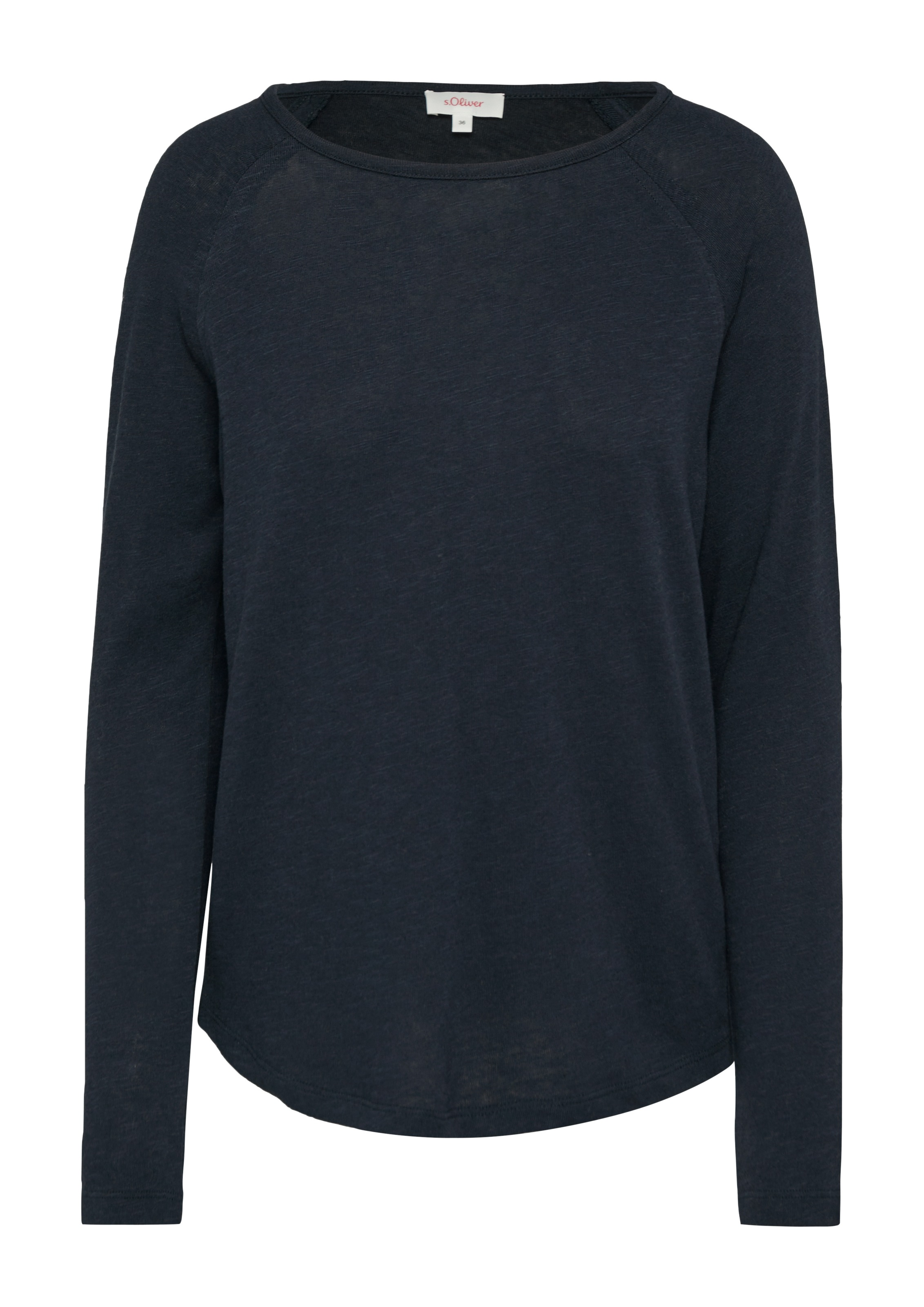 s.Oliver Langarmshirt, mit Flammgarnstruktur