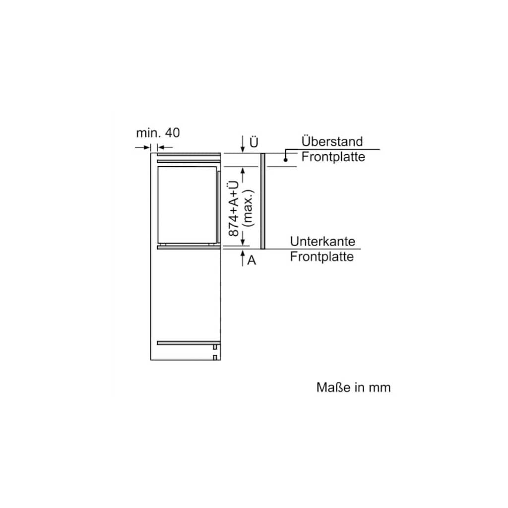 NEFF Einbaukühlschrank »KI1212FE0«, KI1212FE0, 87,4 cm hoch, 54,1 cm breit, Fresh Safe: Schublade für flexible Lagerung von Obst & Gemüse