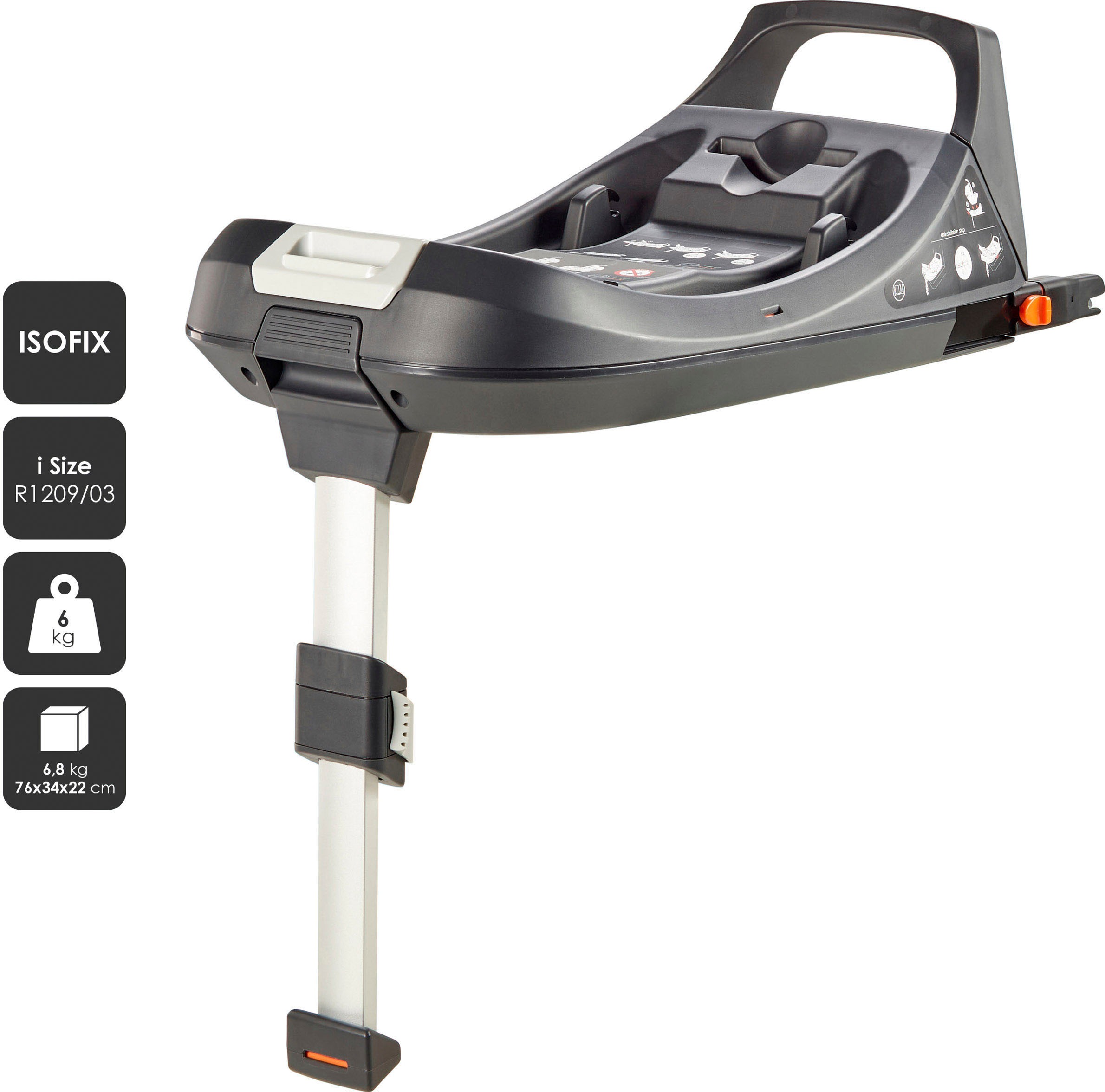 BabyGo Zwillings-Kombikinderwagen »Duo Ultra Set, grau«, inkl. 2 Babyschalen, 2 Isofix Base, Wickeltasche u. 2 Regenhauben