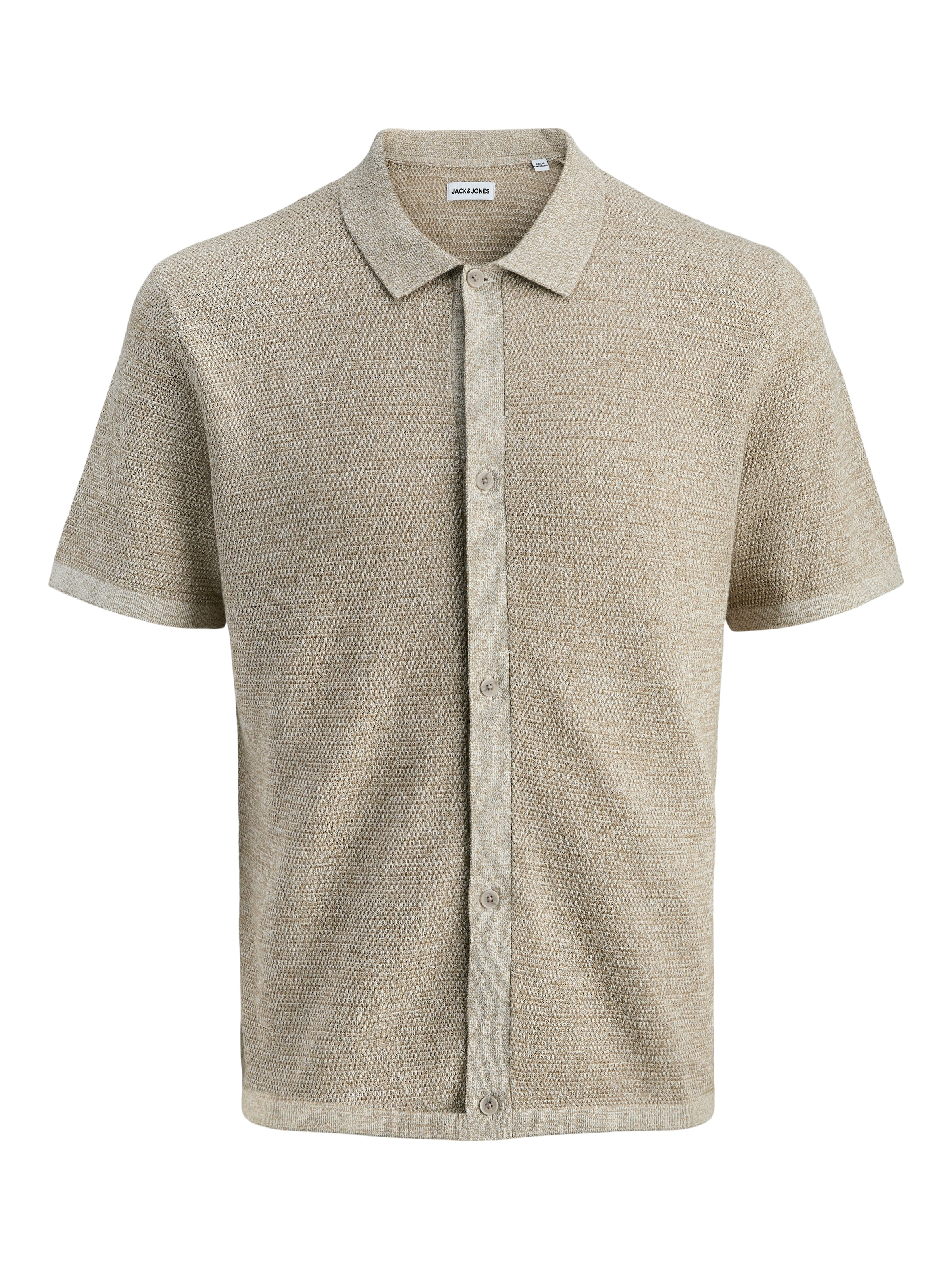 Jack & Jones Strickpullover »JJEGEORGE KNIT SHIRT SS SN« mit Polokragen