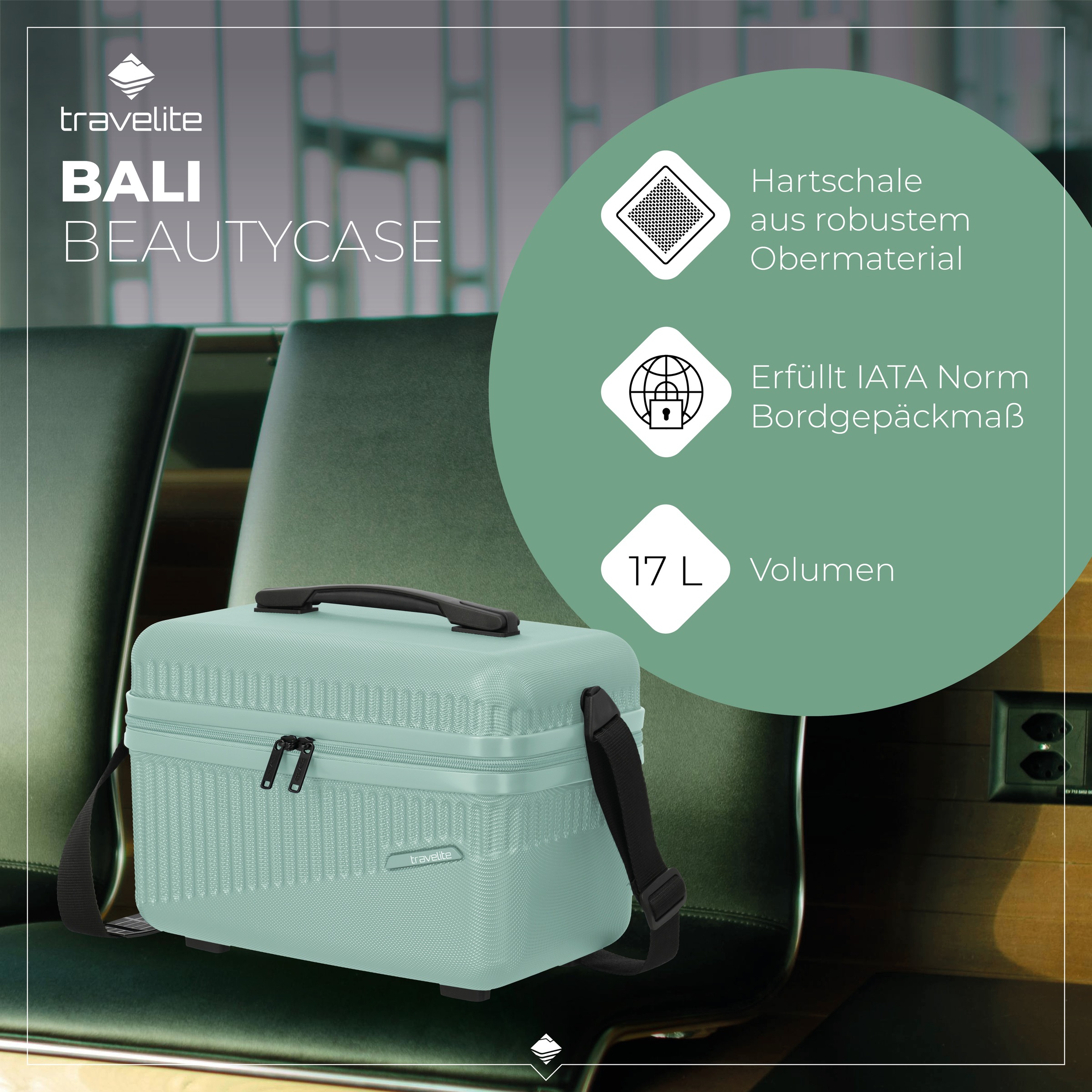 travelite Beautycase »BALI«, Kosmetikkoffer mit Aufsteck -und Organizerfunktion