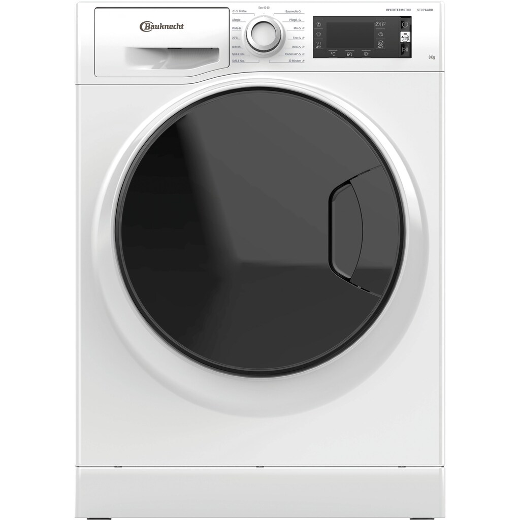 BAUKNECHT Waschmaschine »WM Sense 8A«, WM Sense 8A, 8 kg, 1400 U/min
