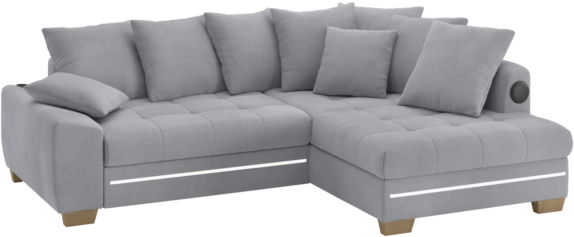 Mr. Couch Ecksofa »Nikita II, L-Form«, RGB-LED, Bluetooth-Soundsystem, wahl günstig online kaufen
