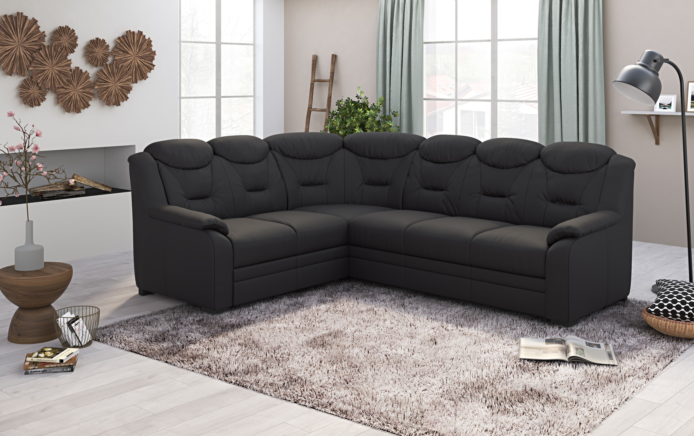 COTTA Ecksofa »Marcus L-Form«, wahlweise mit Bettfunktion & Stauraum