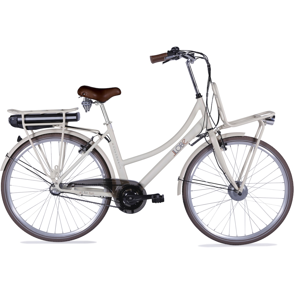 LLobe E-Bike »Rosendaal Lady 13,2 Ah«, 3 Gang, Frontmotor 250 W