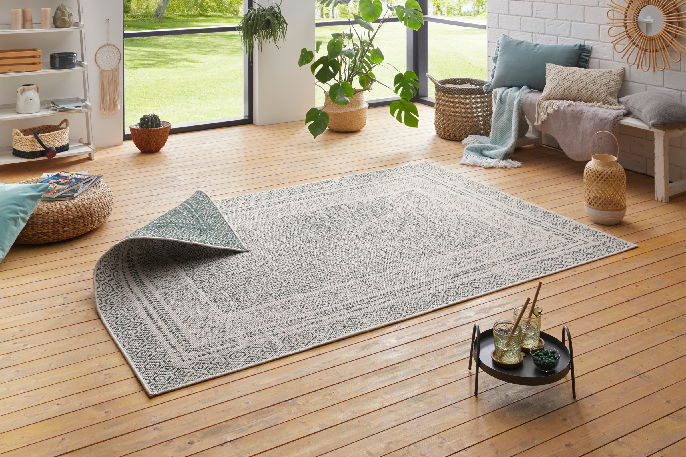 my home Teppich Bernard Wendeteppich, rechteckig, günstig online kaufen