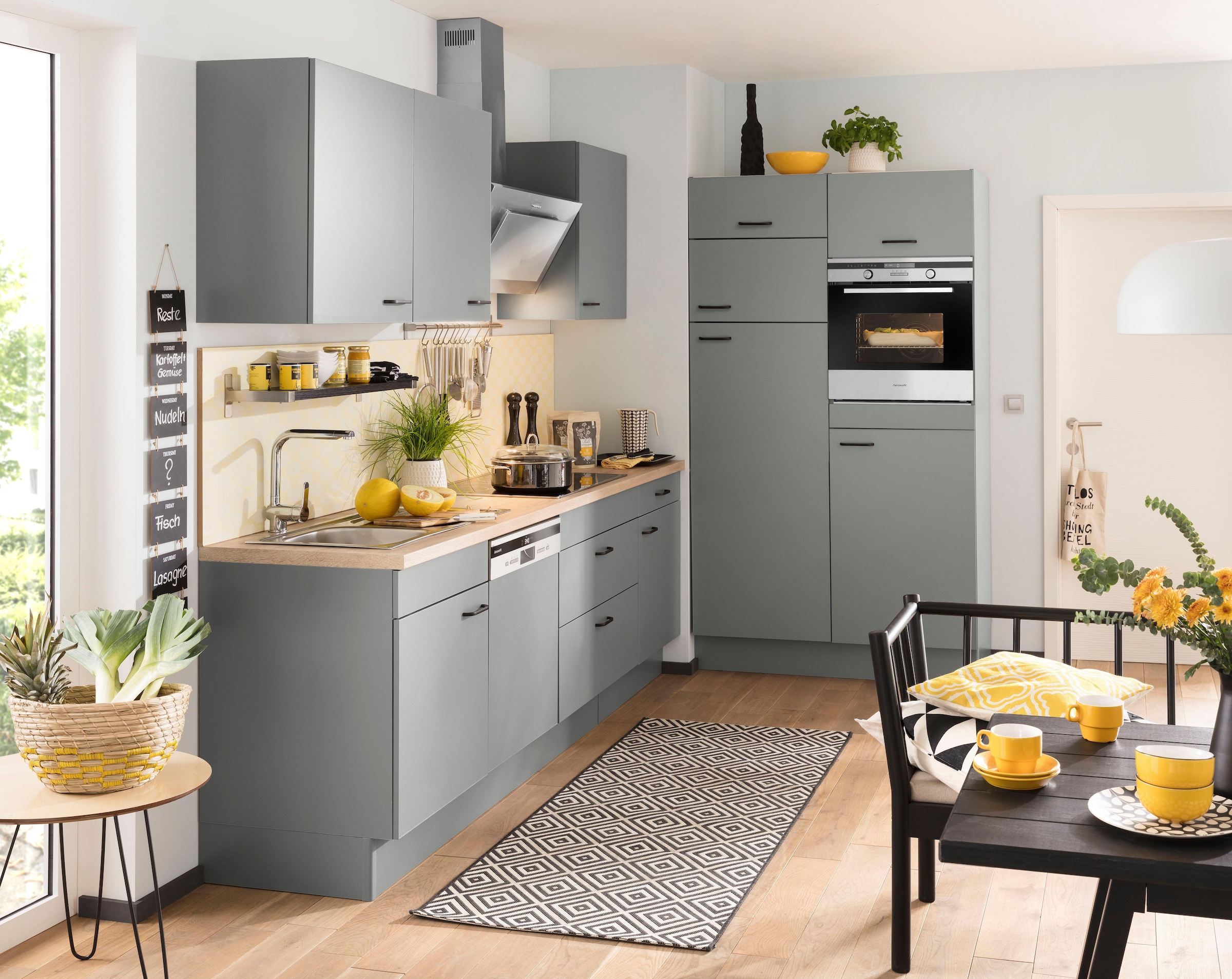 OPTIFIT Küchenzeile »Elga«, Premium-Küche, Soft-Close-Funktion, großen  Vollauszügen, Breite 390 cm auf Raten kaufen