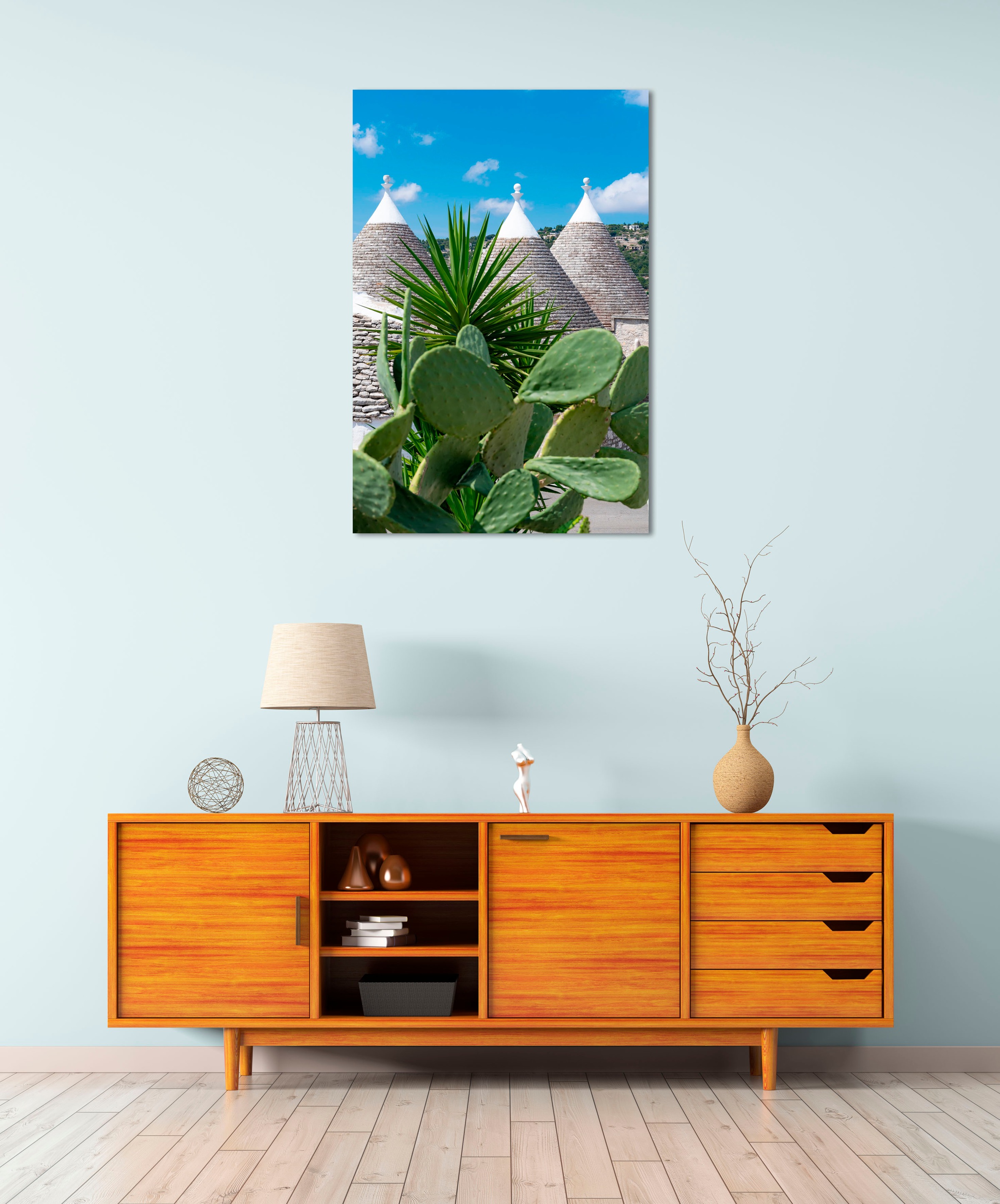 queence Acrylglasbild »Elma«, Landschaft-Stadt-Pflanzen-Himmel, (1 St.), Fi günstig online kaufen