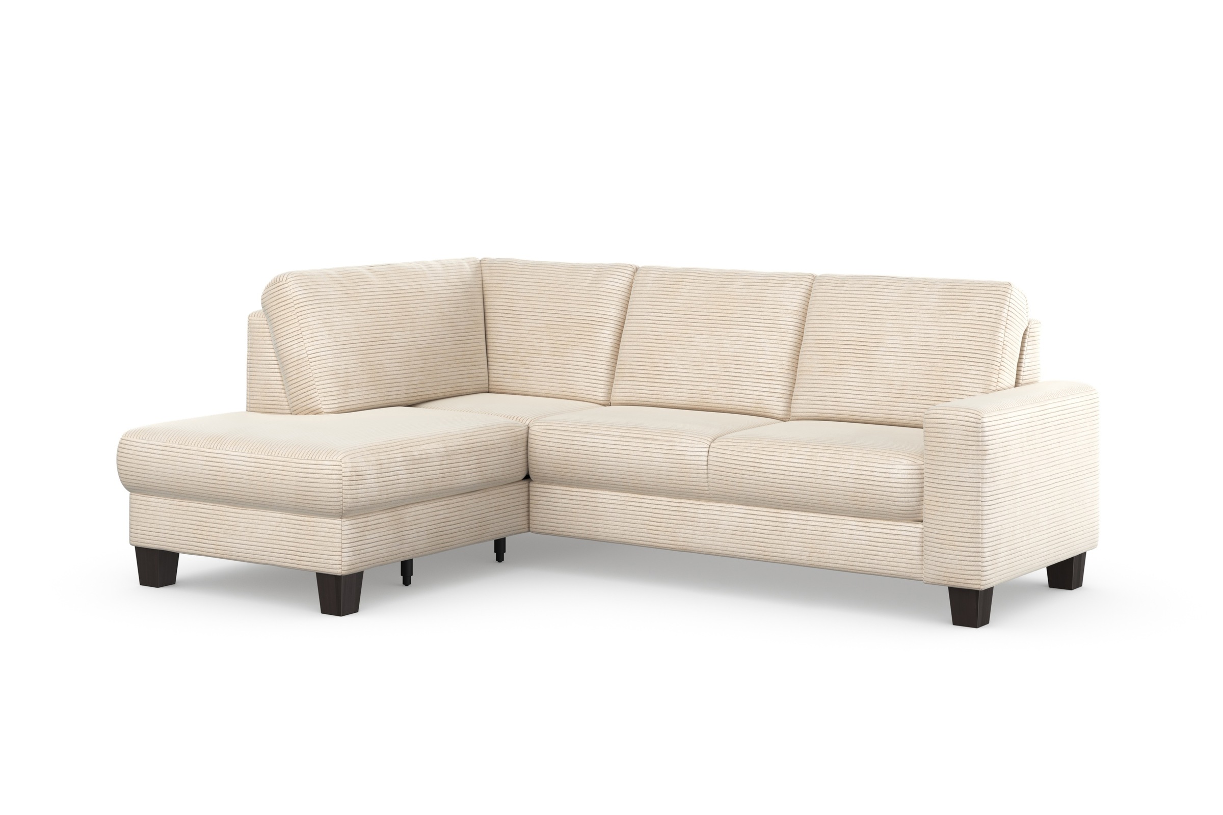Home affaire Ecksofa »Summer L-Form«, mit Ottomane, mit oder ohne Bettfunktion und Bettkasten, Cord-Bezug