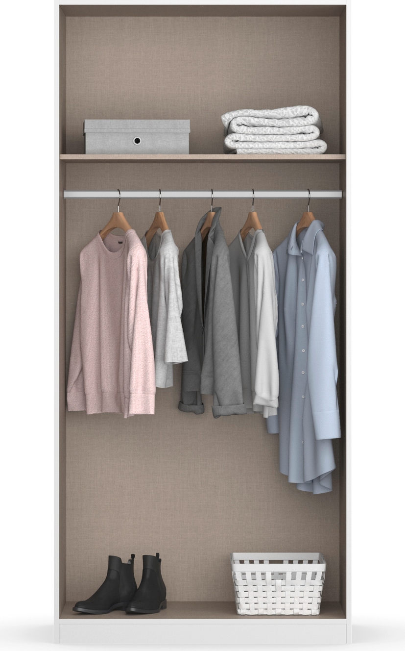 rauch Drehtürenschrank »Kleiderschrank Schrank Garderobe Wäscheschrank COSTA Breite 91 cm«, mit griffloser Front und Push-to-Open Funktion MADE IN GERMANY