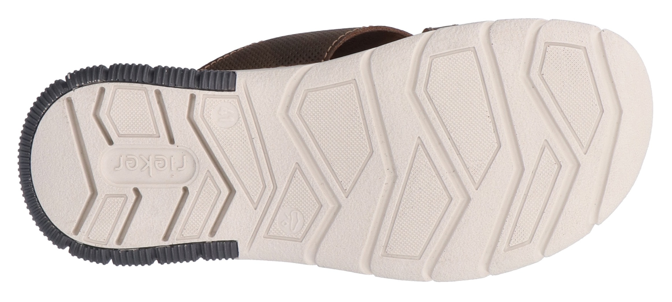 Rieker Pantolette, Sommerschuh, Strandschuh, Schlappen mit weicher Innensohle