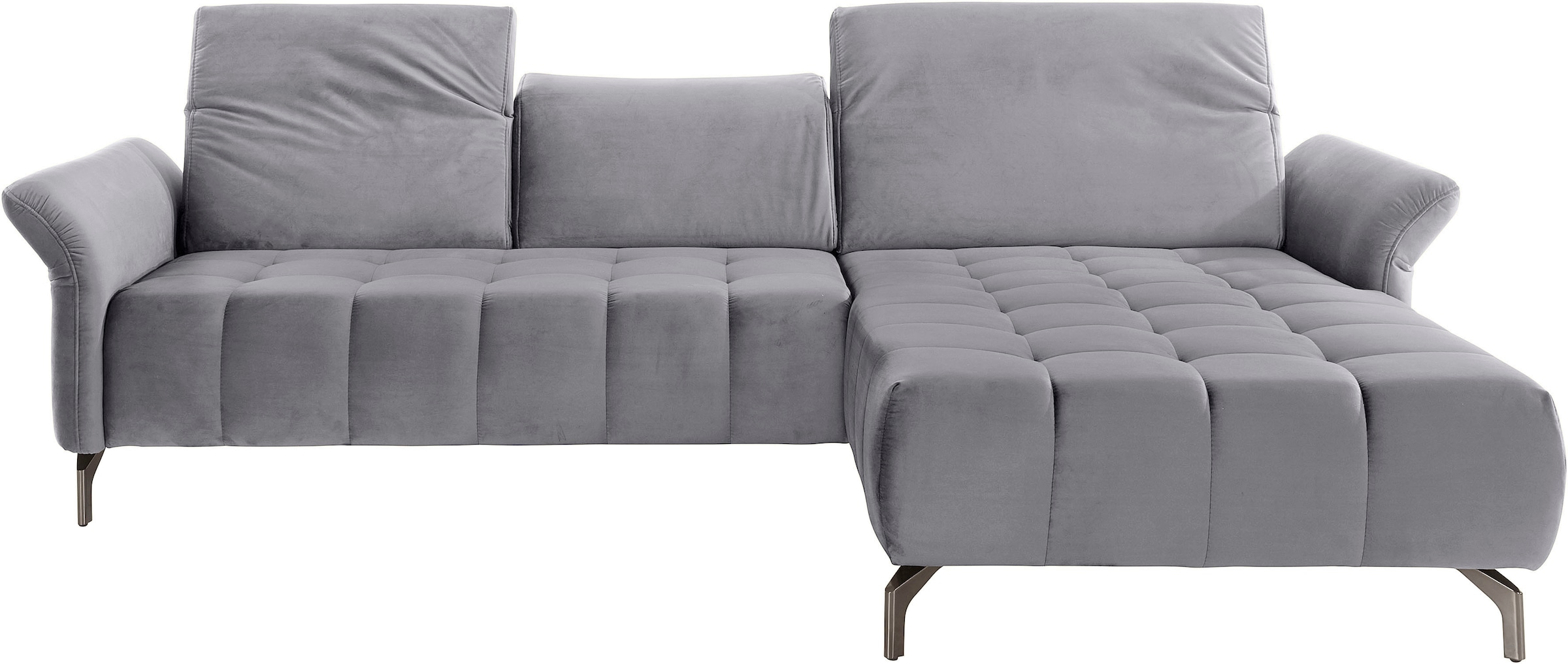 INOSIGN Ecksofa »Fresh L-Form«, Federkern, wahlweise Kopfteilverstellung und motorischer Vorziehsitz