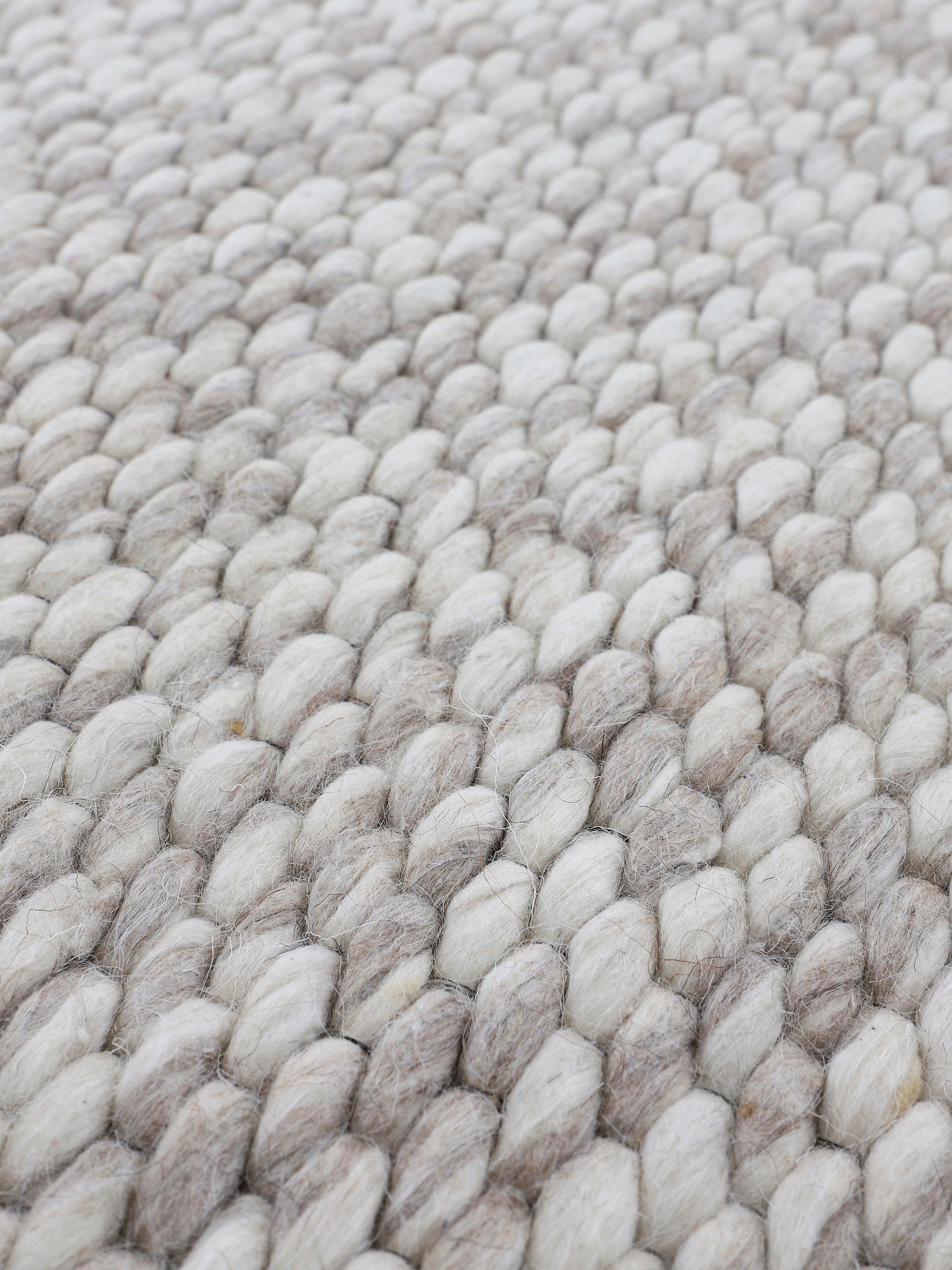 reine Wollteppich weich Handweb handgewebt, & »Sina«, und carpetfine bequem Wolle, Teppich, schnell rund, meliert, bestellen kuschelig