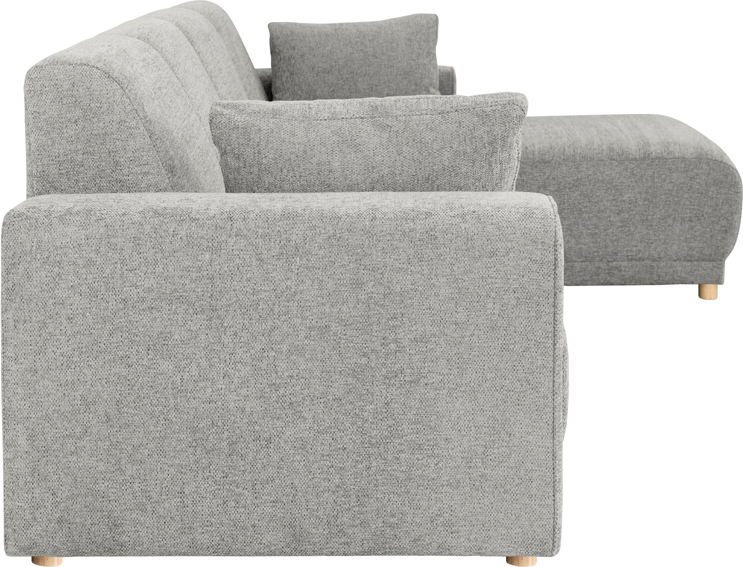 Home affaire Ecksofa »LEMPS wahlweise Recamiere links oder rechts L-Form«, incl. Zierkissen, Stellmaße 297x162 cm