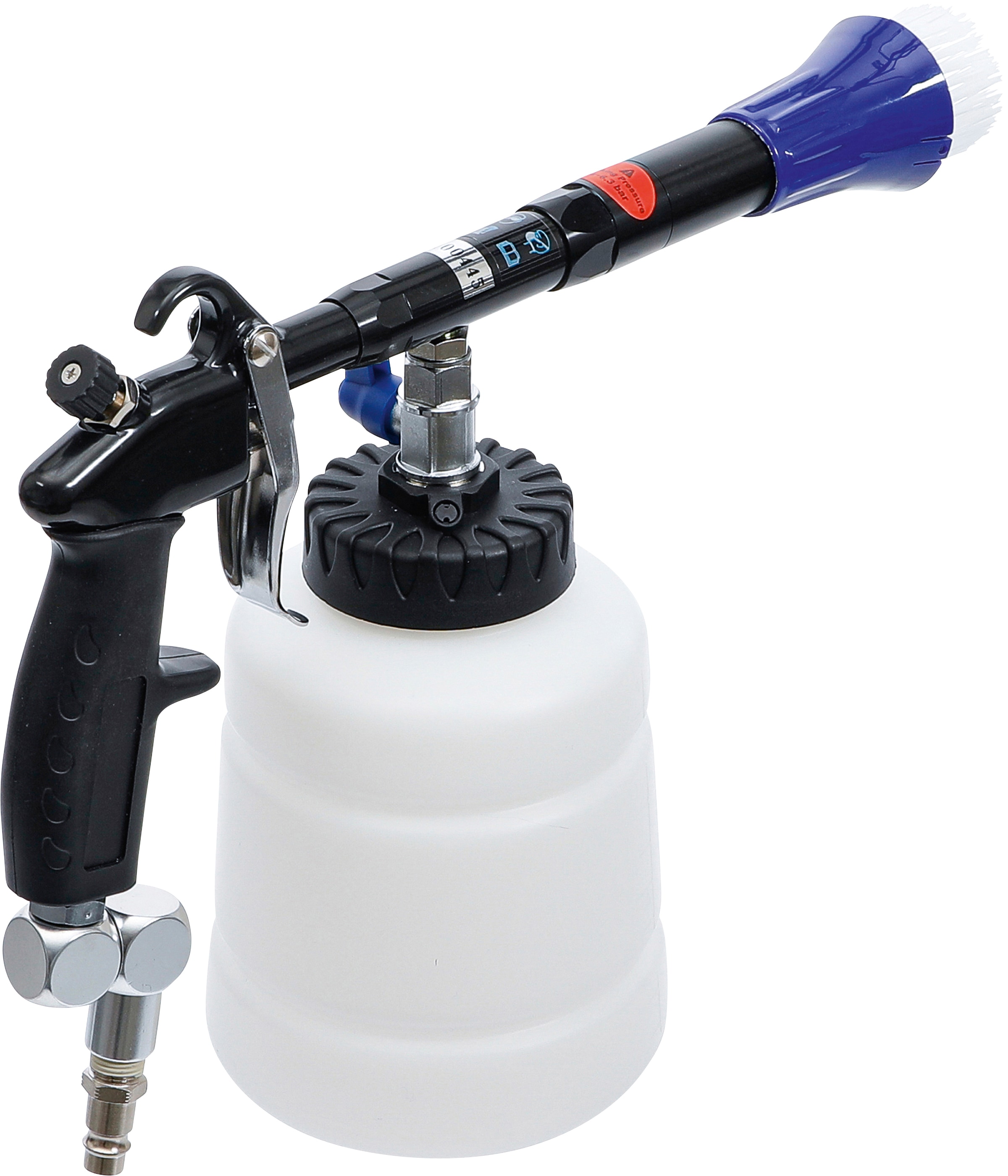 BGS Ausblaspistole »Druckluft-Reinigungspistole«, (7 tlg.), 1,5 kW, mit Bürsten- und Saugaufsatz