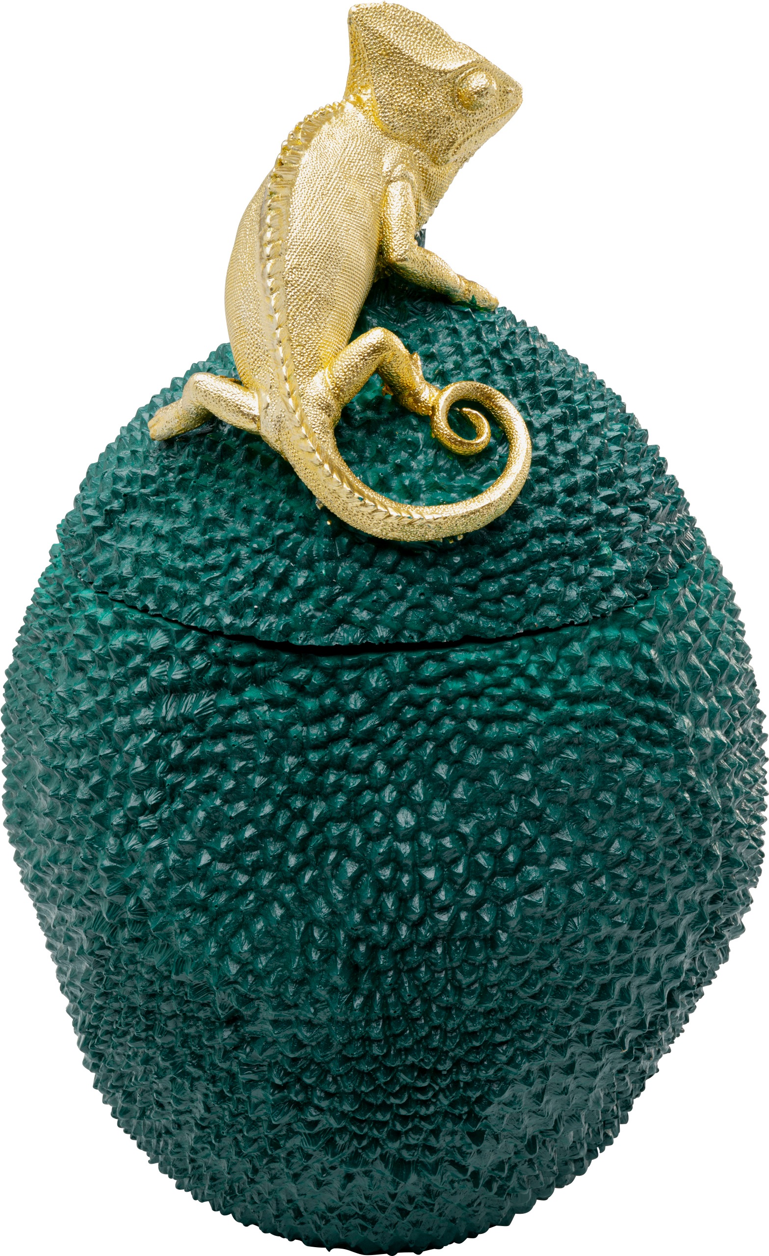 Kare Design Dose »Dekodose Jackfruit Chameleon 41cm« ideal für Schmuck, Schlüssel, Kleingeld, Haargummis u.a. Kleinteile