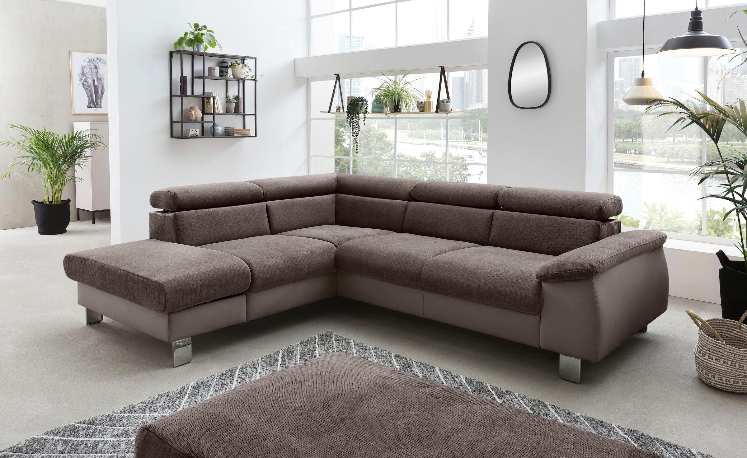 COTTA Polstergarnitur »Komaris L-Form«, (Set), Set bestehend aus: Ecksofa m günstig online kaufen