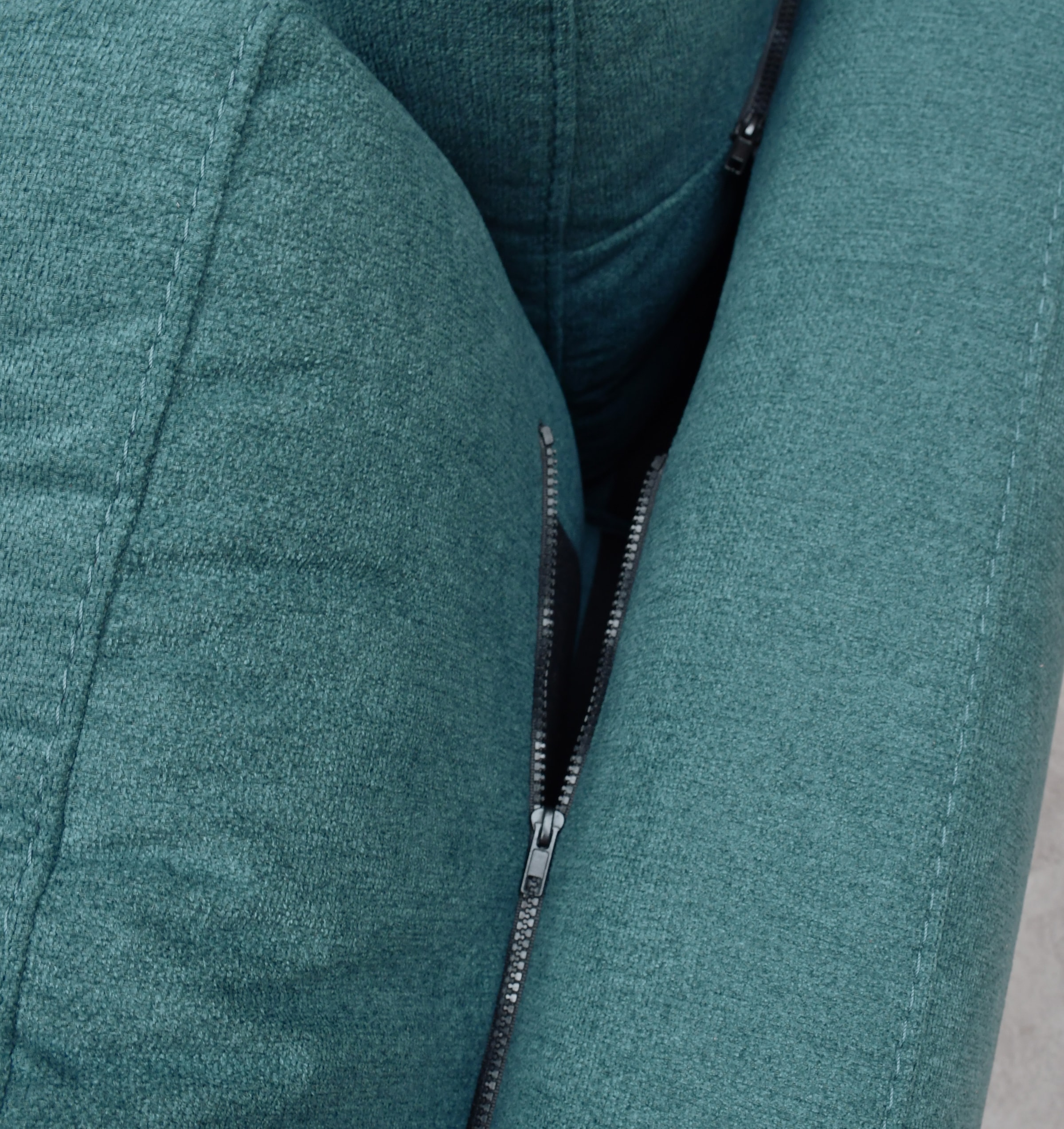 Leonique Sessel »New York« Petrolblauer Sessel, Edelstahlgestell, 102 x 84 x 96, Sitzhöhe 44 cm