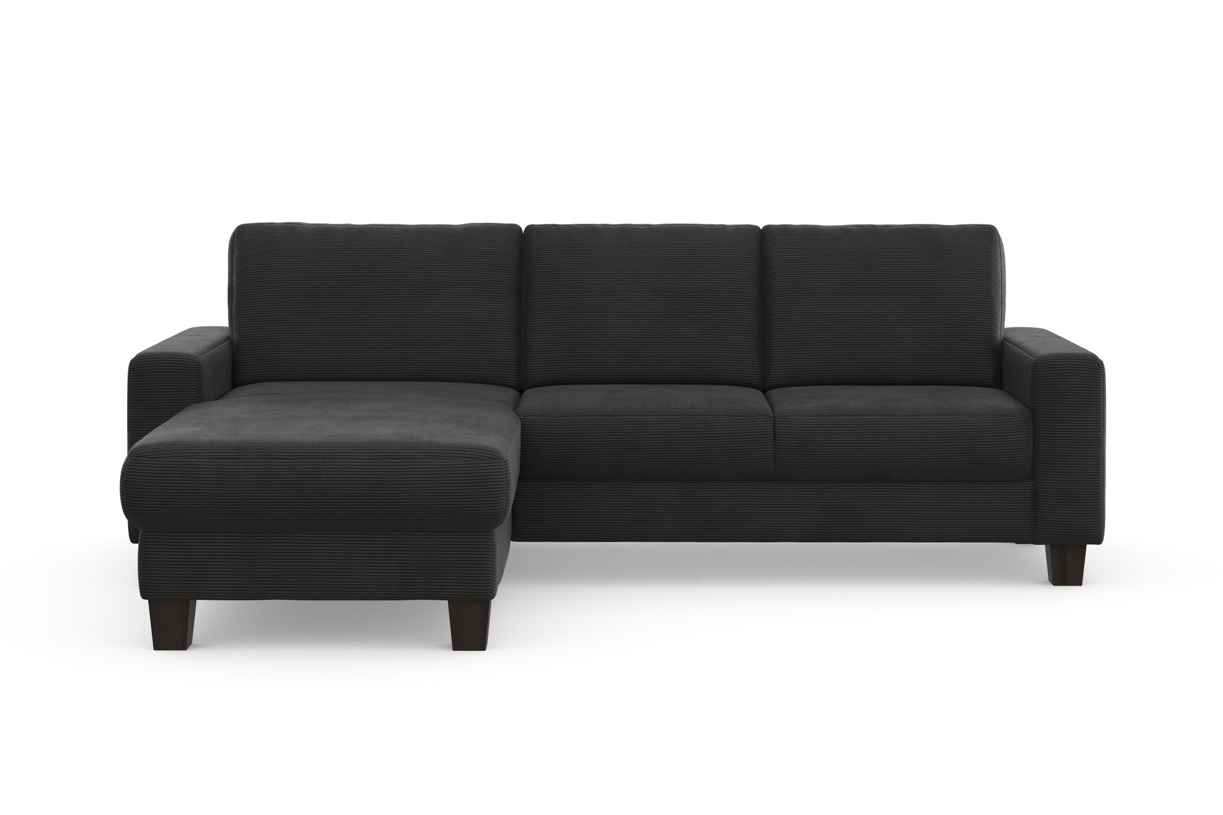 Home affaire Ecksofa »Summer L-Form«, mit Recamiere, mit oder ohne Bettfunktion und Bettkasten, Cord-Bezug