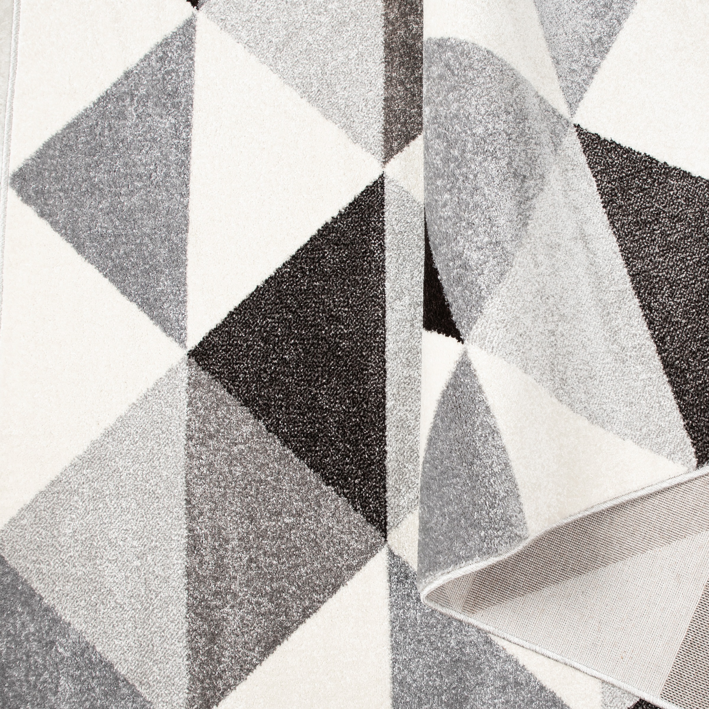 my home Teppich »Berlad Geo«, rechteckig, 9 mm Höhe, mit besonders weichem Flor, Kurzflor, modernes geometrisches Design