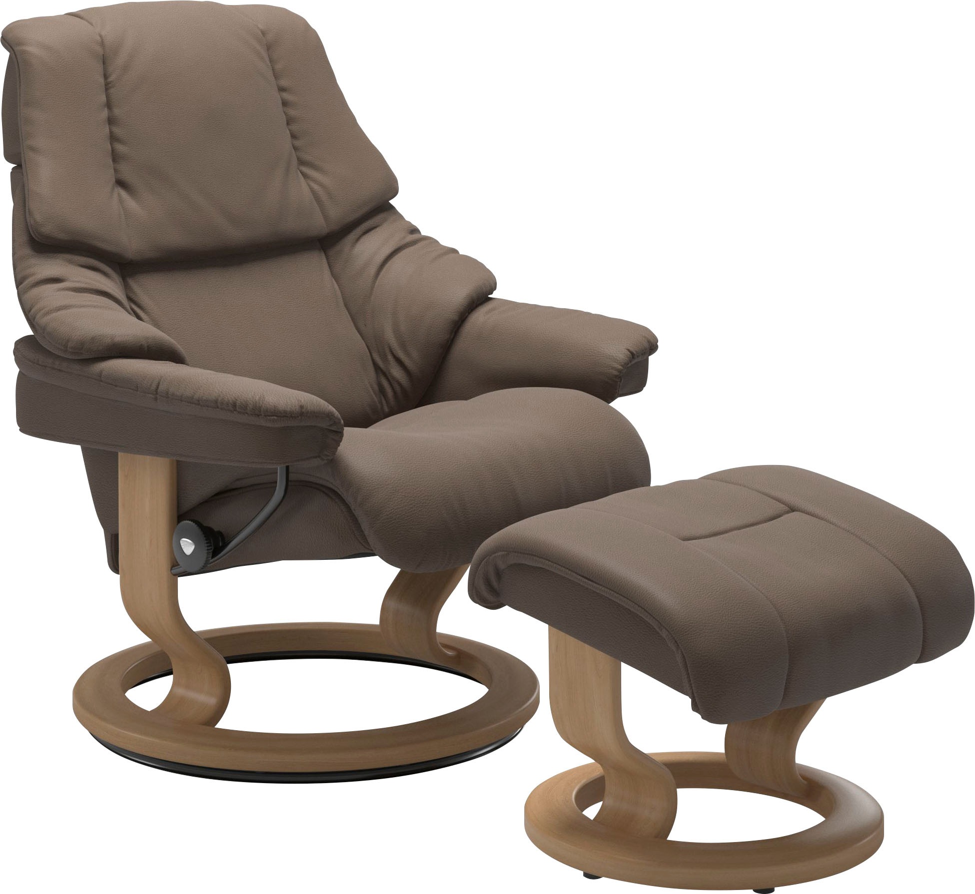Stressless® Relaxsessel »Reno«, (Set, Relaxsessel mit Hocker), mit Hocker, günstig online kaufen
