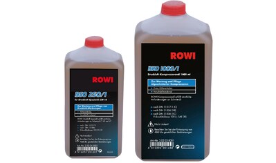 ROWI Getriebeöl »Druckluft-Öle«, (Set, 2 tlg.), (Werkzeugöl + Kompressorenöl) zur... kaufen