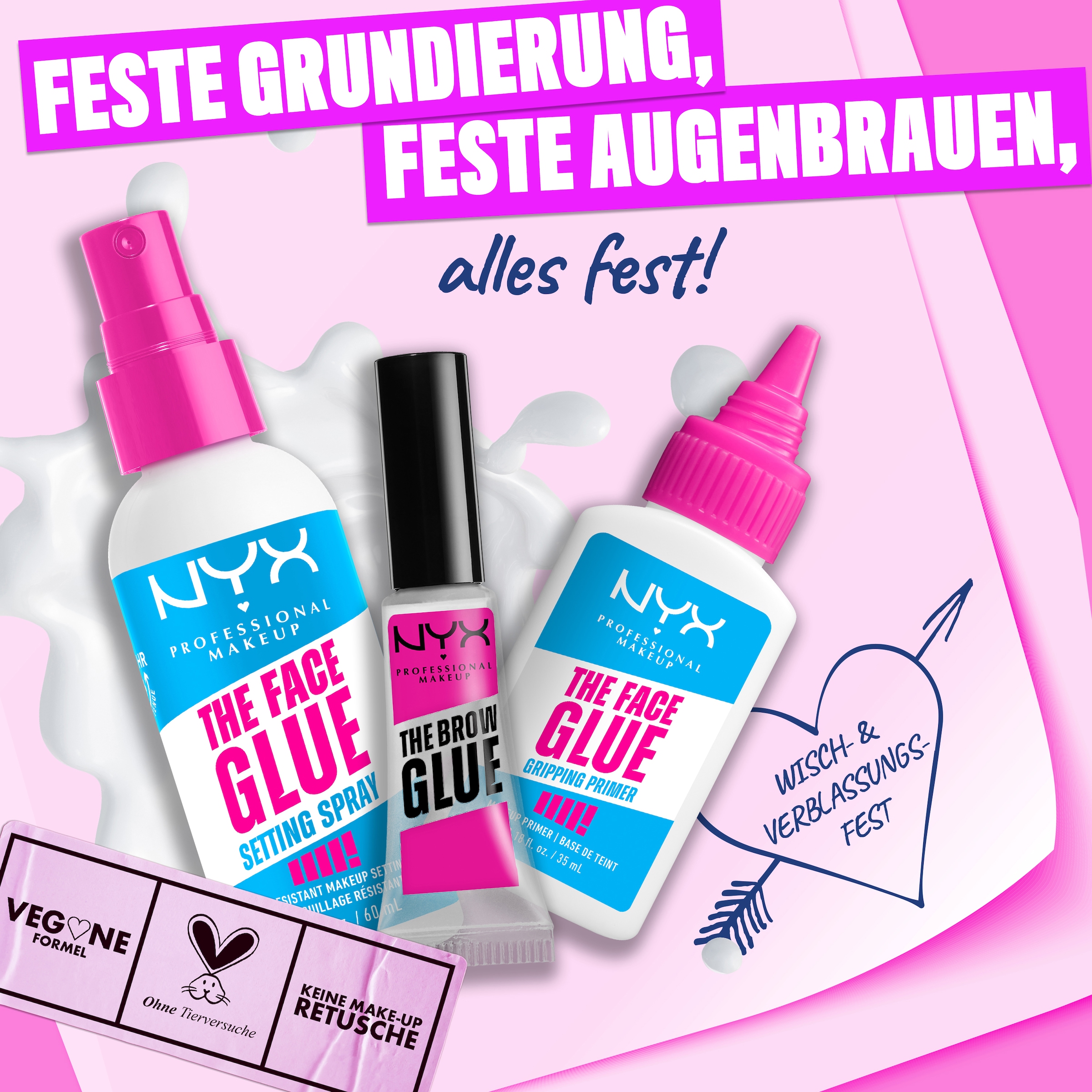 NYX Fixierspray »NYX Professional Makeup The Face Glue Setting Spray«