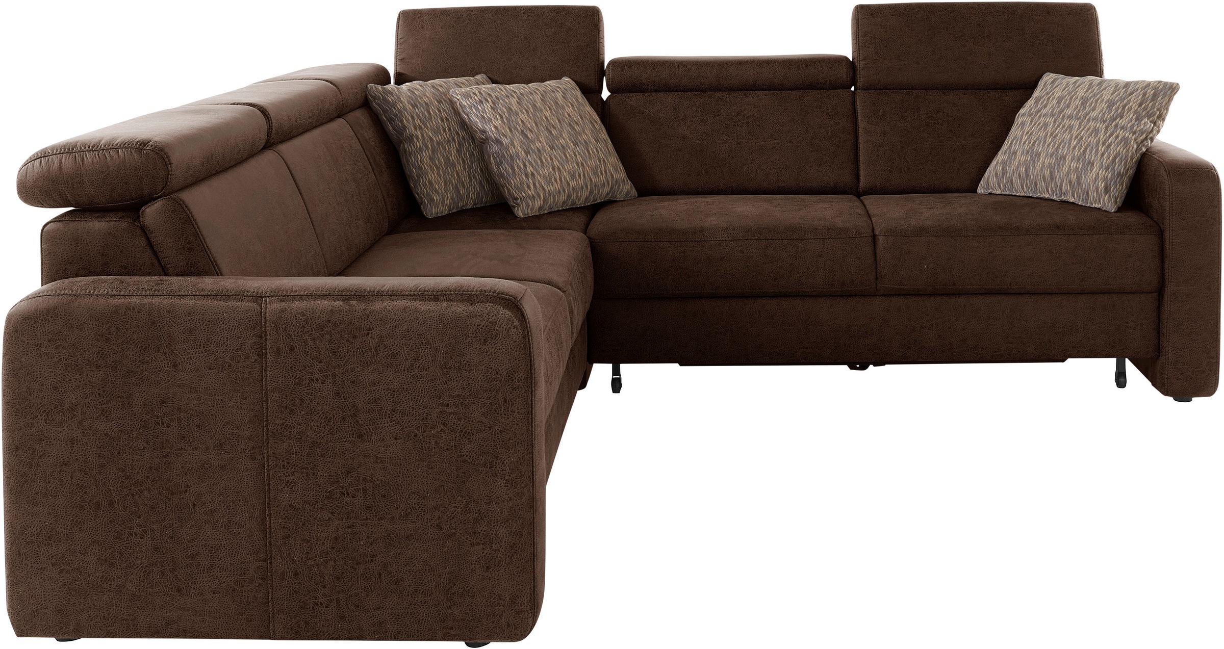 sit&more Ecksofa »Bologna L-Form« Kopfteilverstellung, wahlweise mit Bettfu günstig online kaufen