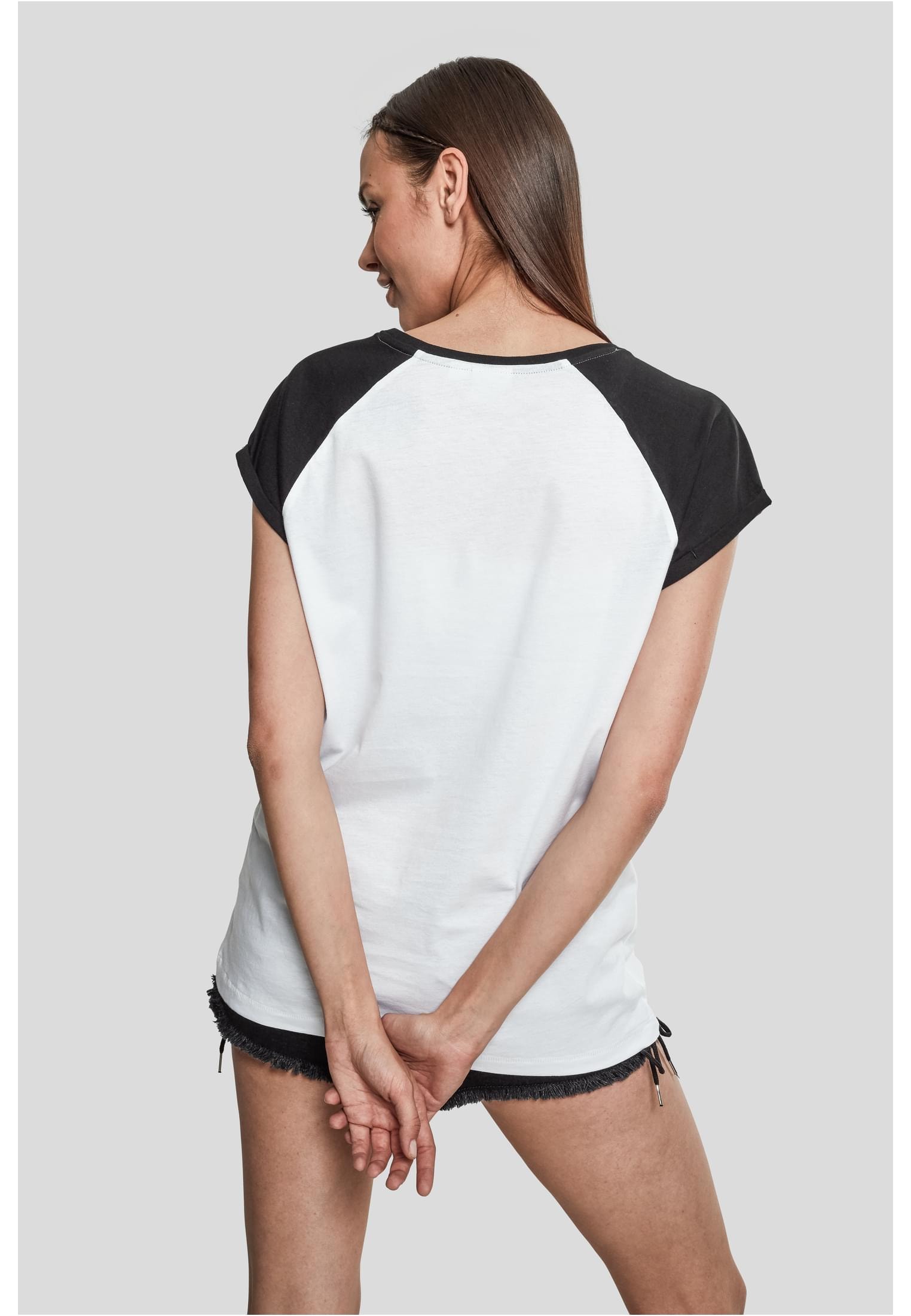 URBAN CLASSICS Kurzarmshirt »Damen Ladies Contrast Raglan Tee«, (1 tlg.)  online kaufen