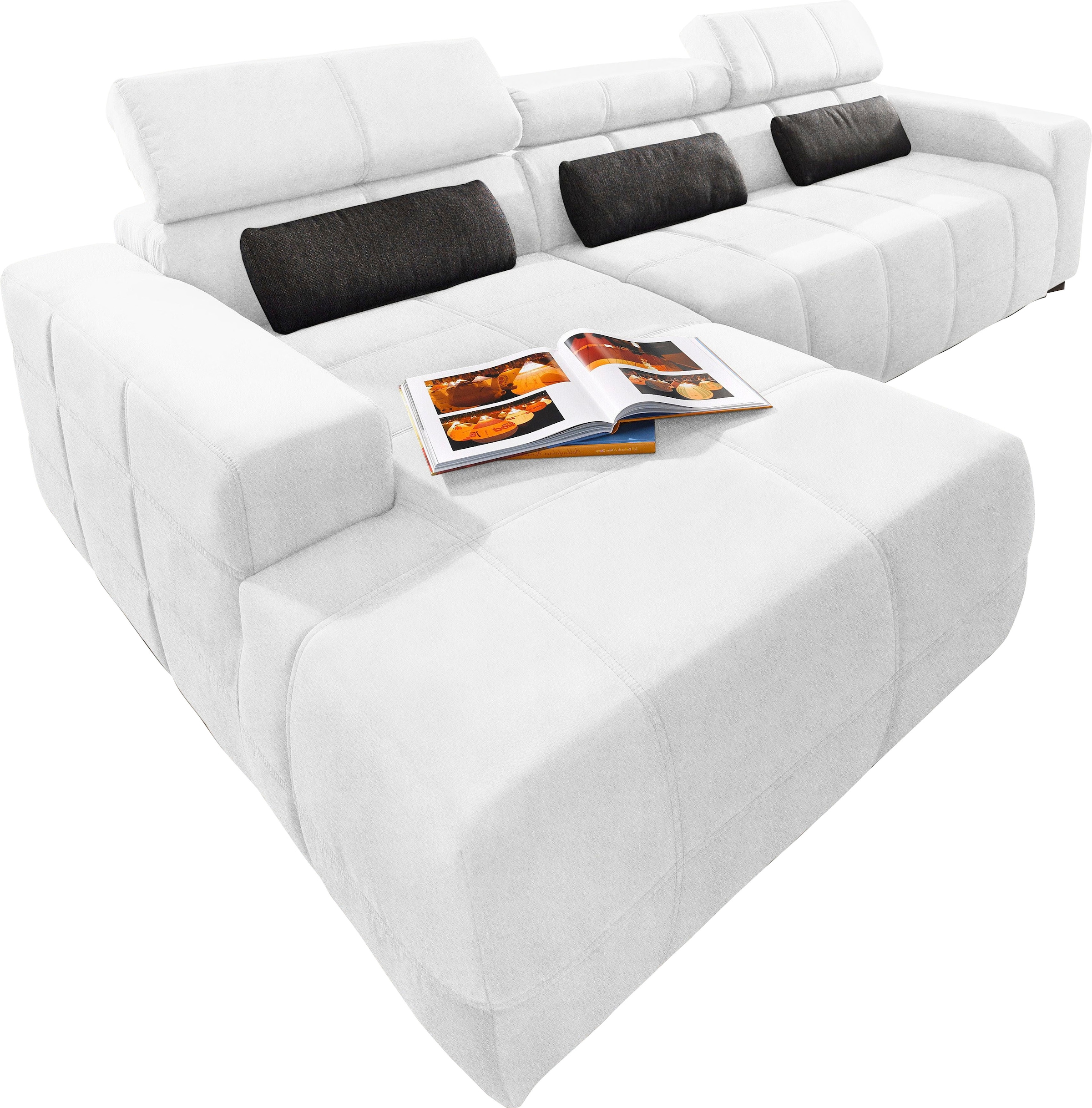 DOMO collection Ecksofa "Brandon große Ausführung B/T/H: 289/177/80 cm, auc günstig online kaufen