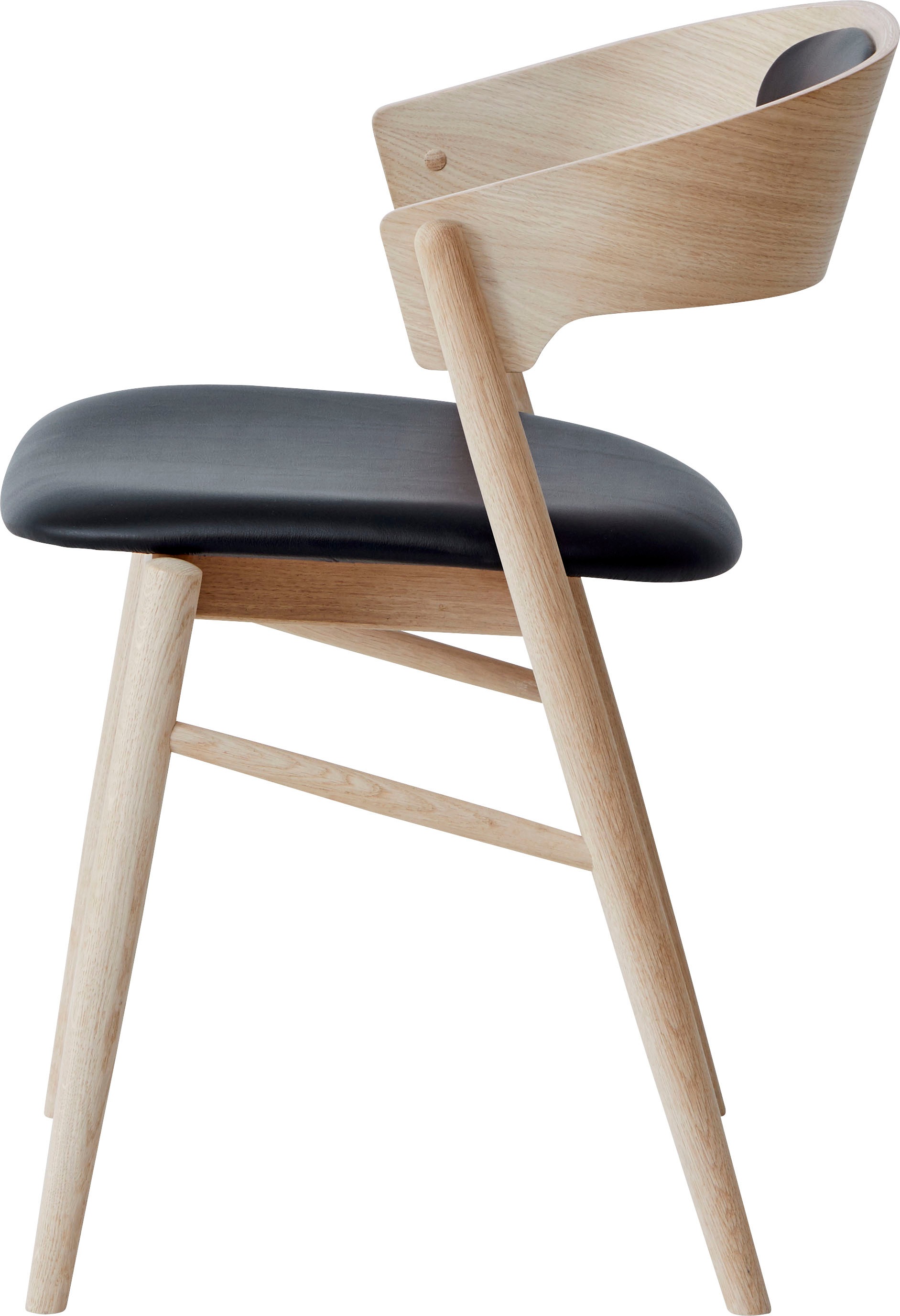 Hammel Furniture Holzstuhl »Findahl by Hammel Springer«, (Set), 2 St., Massivholz, mit Sitz und Rückenpolster aus Leder