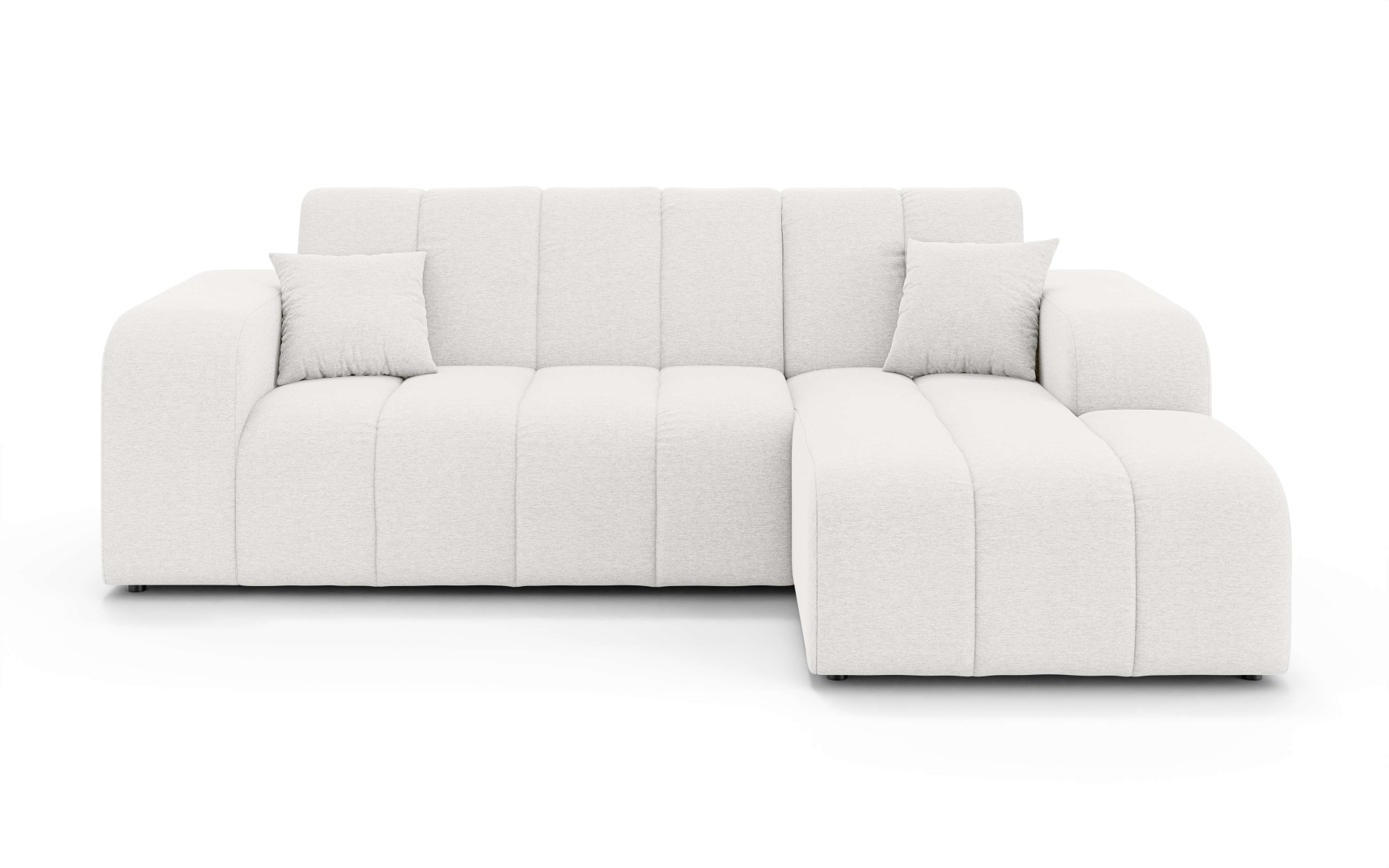 INOSIGN Ecksofa »CASSY L-Form, Schlafsofa mit Bettkasten, Maße B/T/H: 245/165/88 cm«, mit 2 Rückenkissen, Recamiere rechts oder links bestellbar