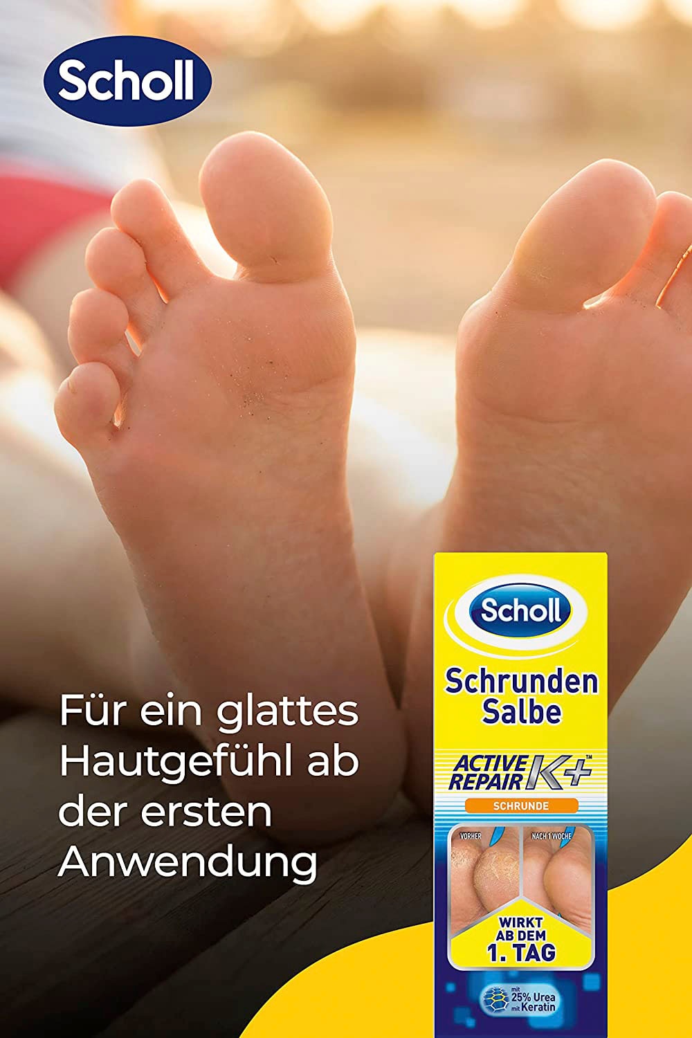 Scholl Fußcreme »Active Repair K+« Schrunden Salbe