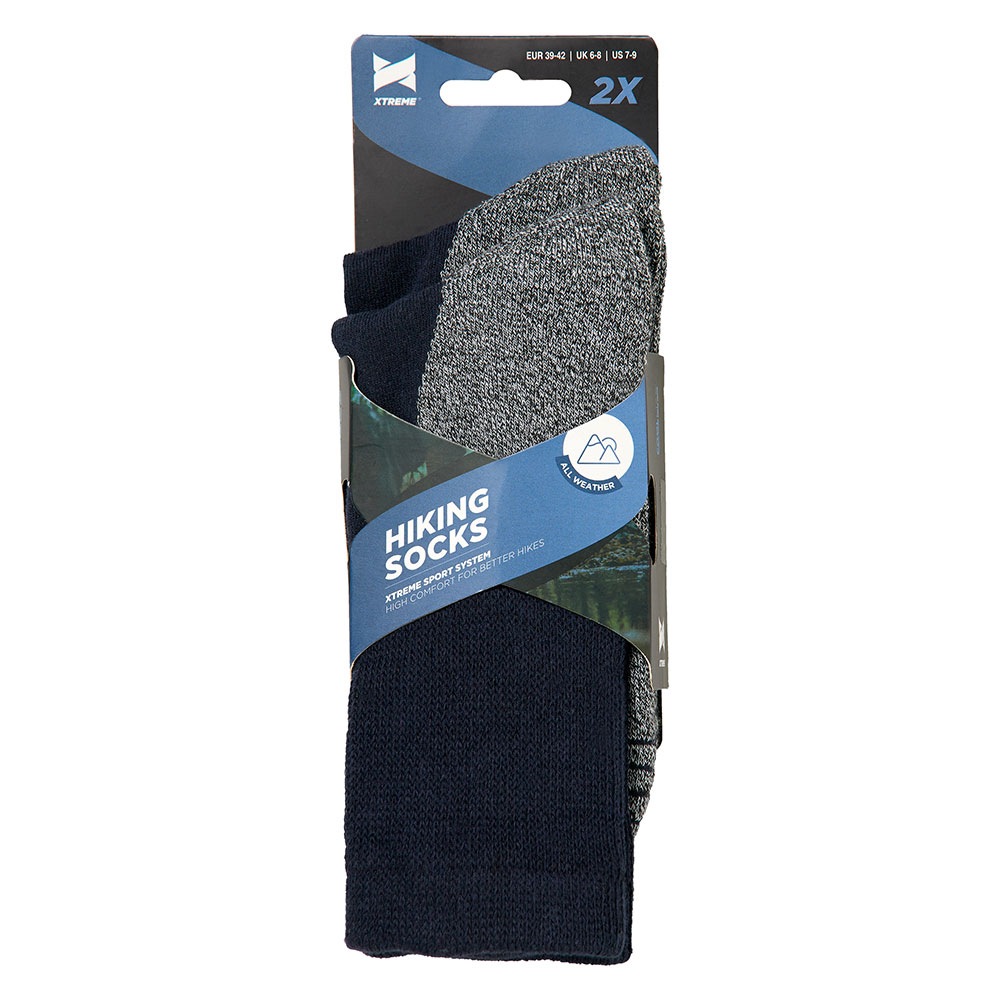 XTREME sockswear Wandersocken, (2er Pack), Gepolsterte Unisex Wander-/ Sport- und Funktionssocken