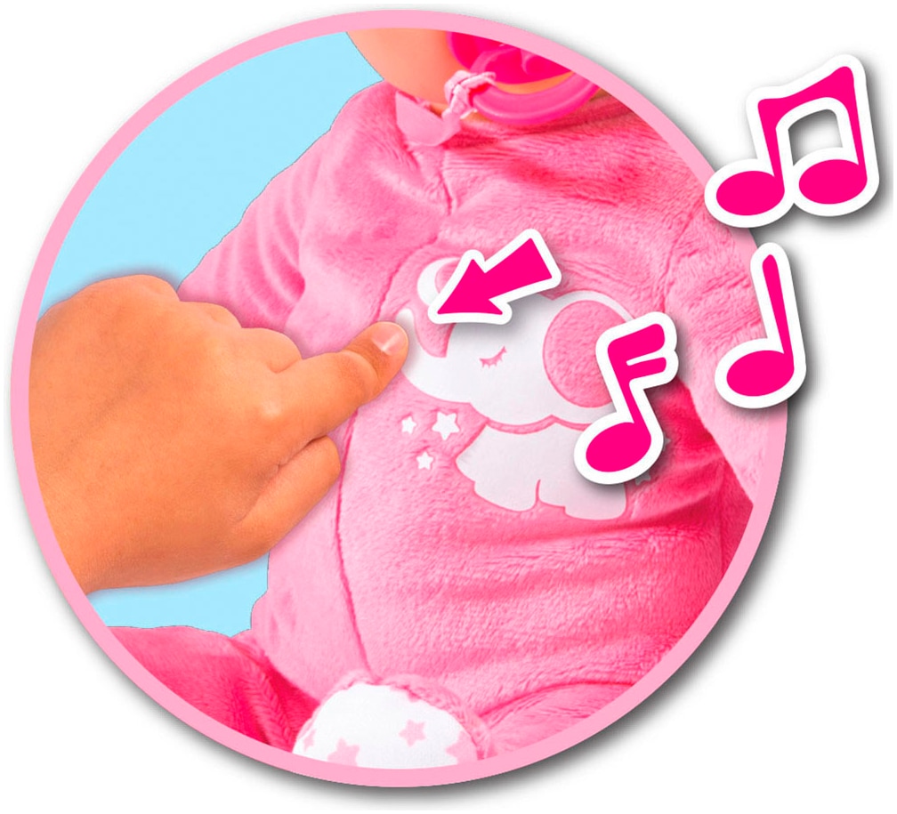 SIMBA Babypuppe »Laura Schlummerzeit«, mit Soundeffekt und realistische Atembewegungen
