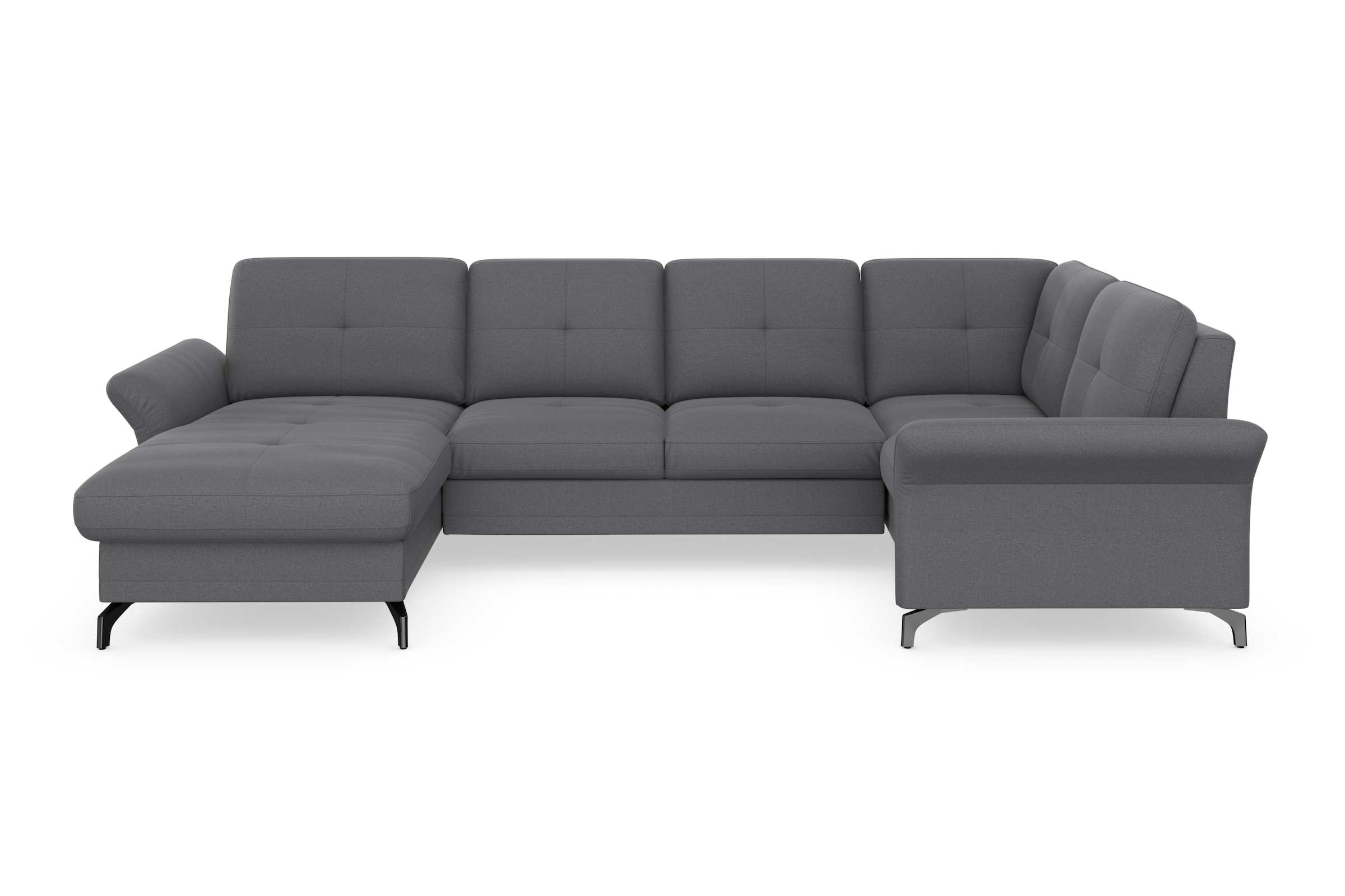 Home affaire Wohnlandschaft »Calando U-Form« wahlweise mit Bettfunktion, Be günstig online kaufen