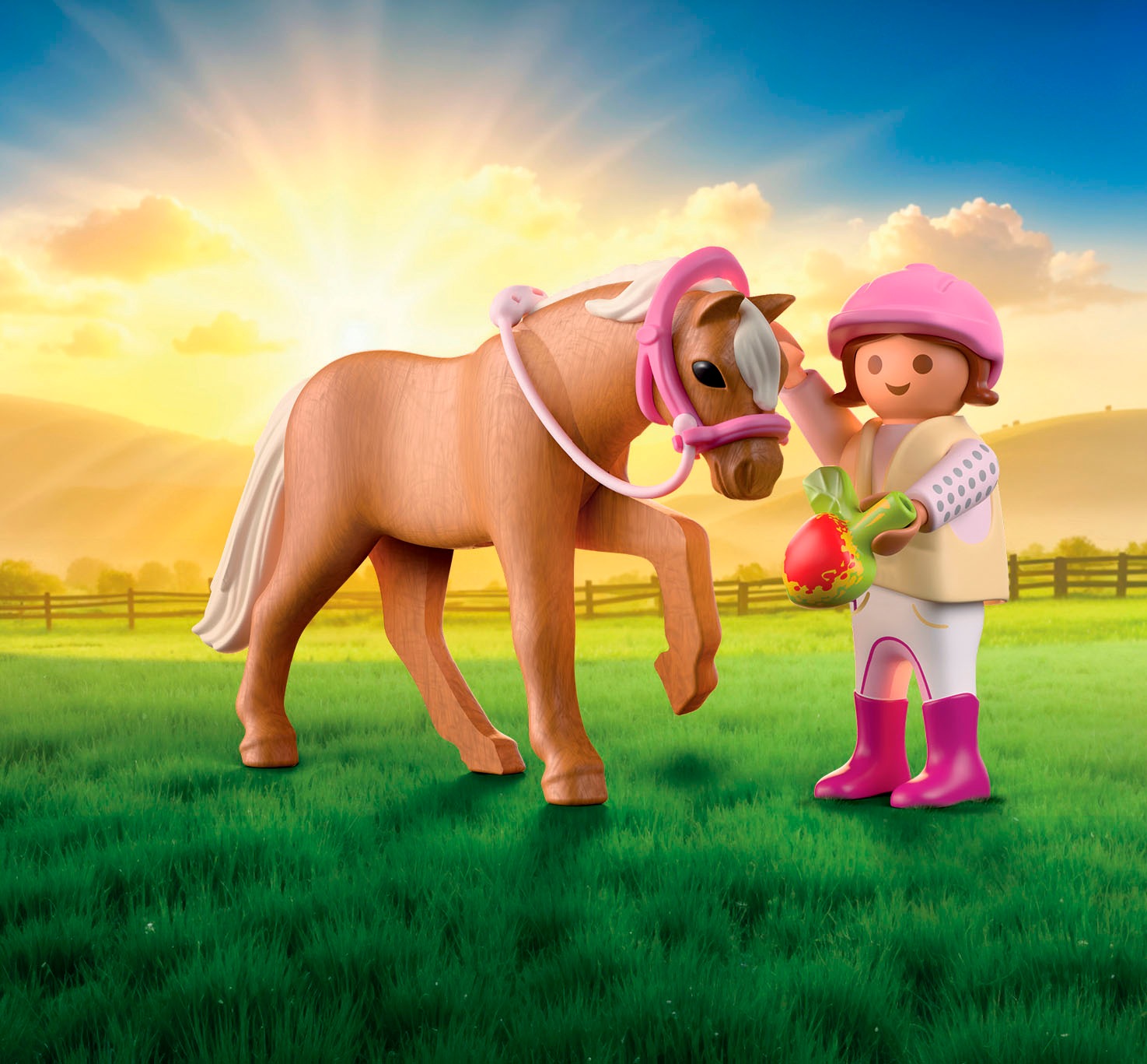 Playmobil® Konstruktions-Spielset »Mädchen mit Pony (71887), Duo Pack«, (6 St.), Made in Europe