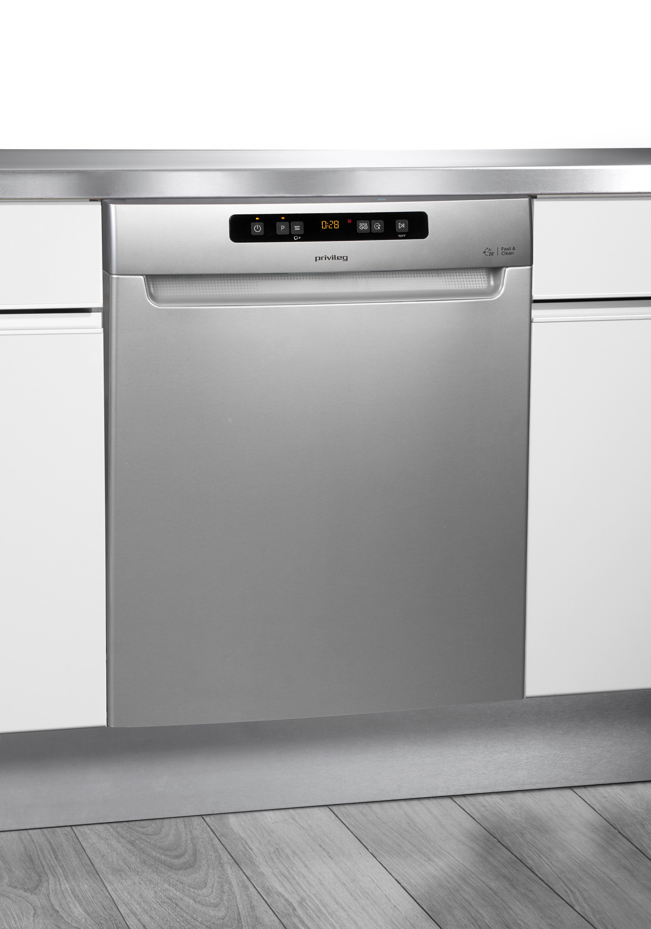 Privileg Unterbaugeschirrspüler »P0U ECO D551 S«, 14 Maßgedecke