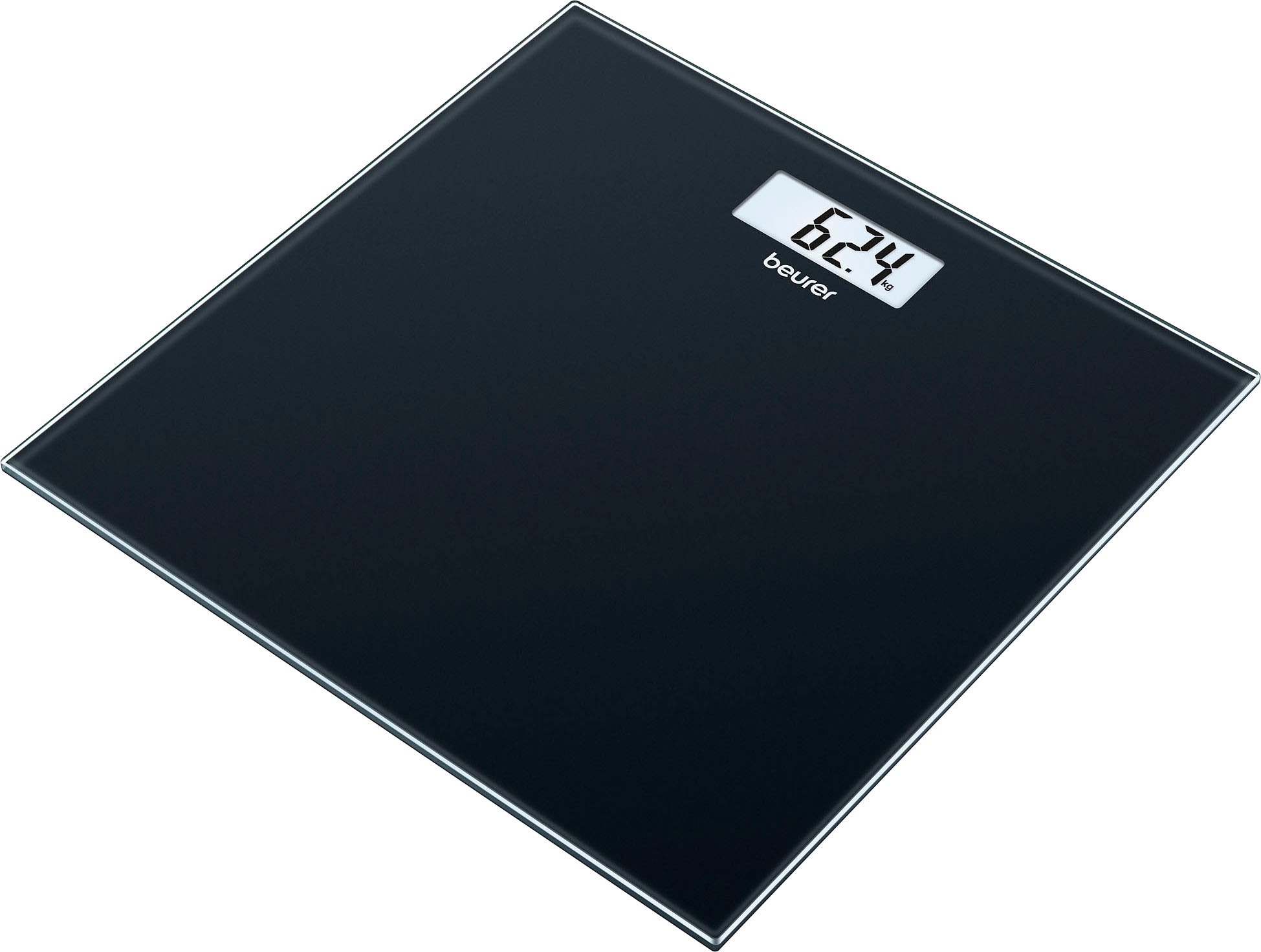 BEURER Personenwaage »GS 10 besonders flach mit nur 1,9 cm, Tragkraft bis 180 kg« Wiegefläche aus Sicherheitsglas, mit Einschaltautomatik