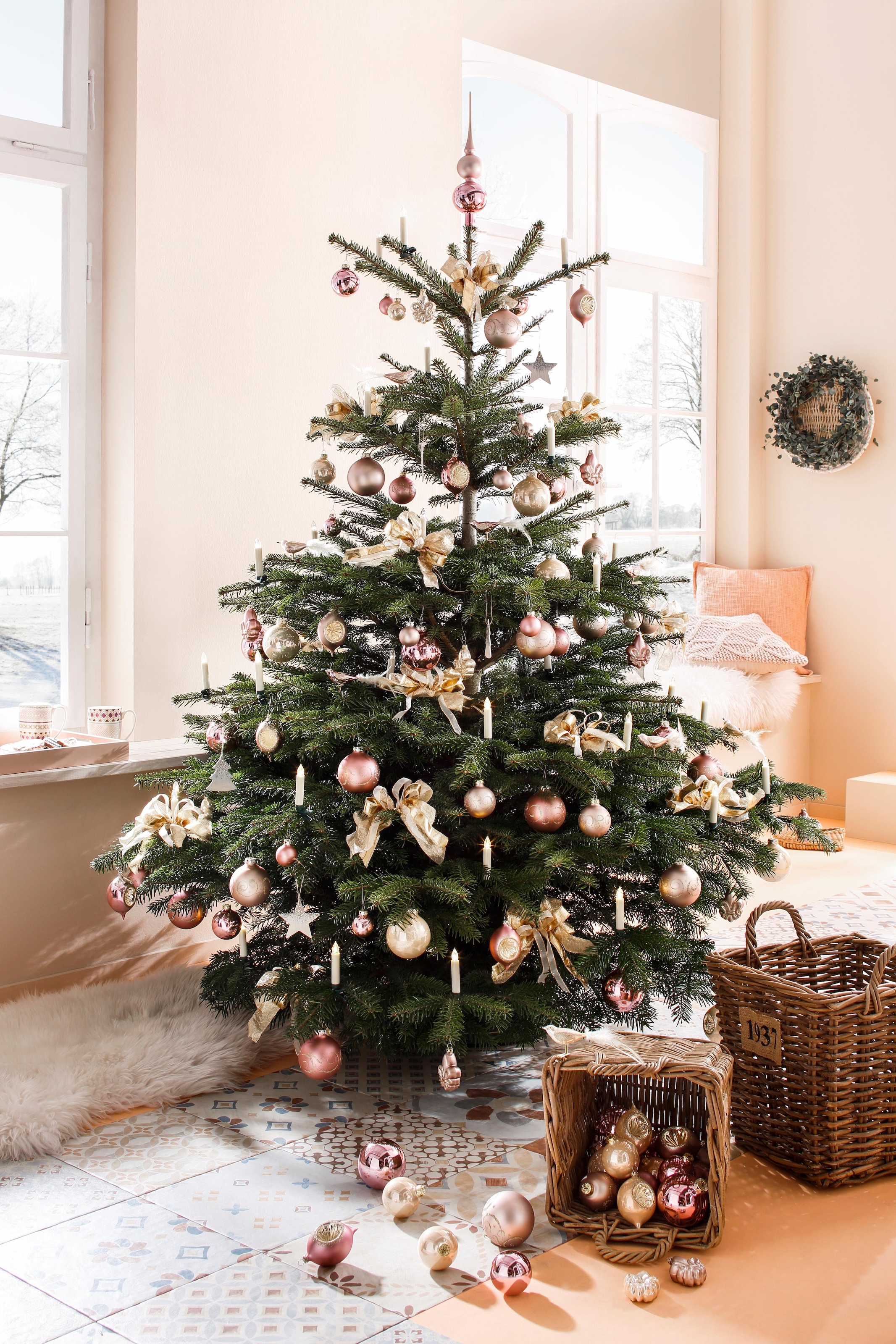 my home LED-Christbaumkerzen »Weihnachtsdeko, Christbaumschmuck«, 50 St.-flammig, kabellos, Kerzen plus 8 Dornen