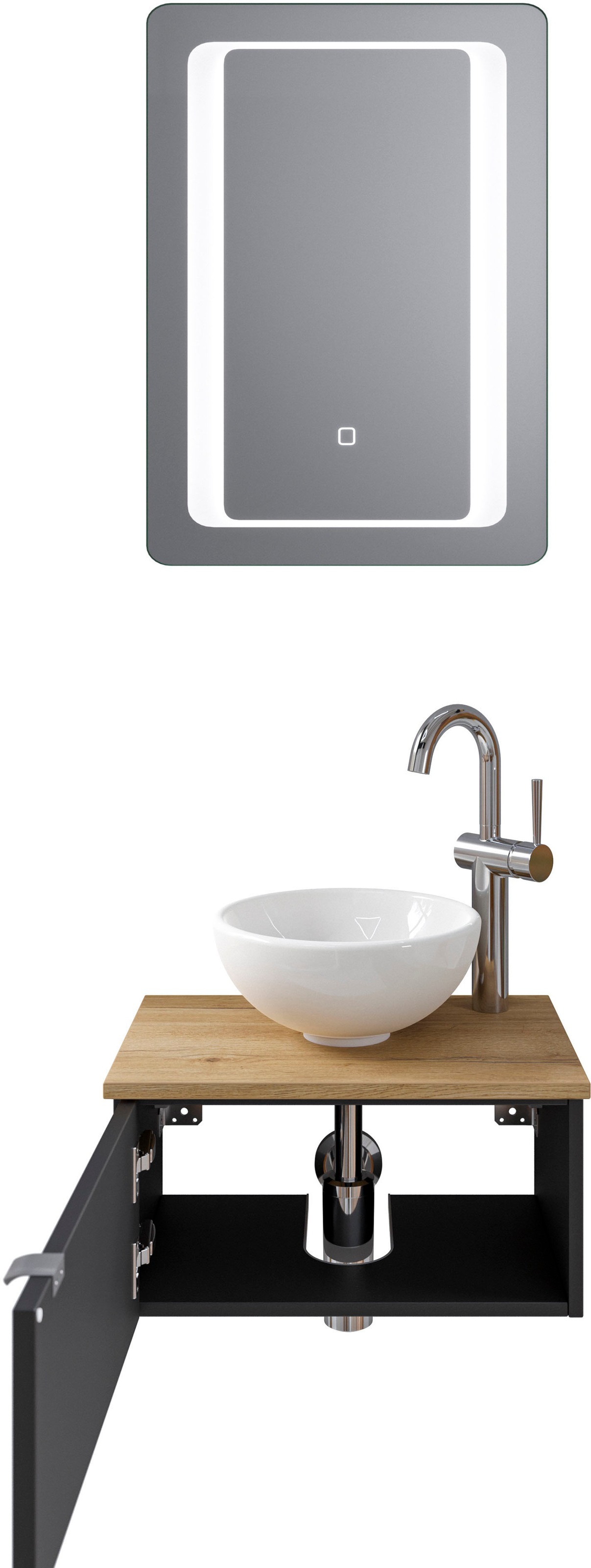 Saphir Badmöbel-Set »Serie 6915« 4 Stk. tlg. Gäste-Bad, 51 cm breit, mit LE günstig online kaufen